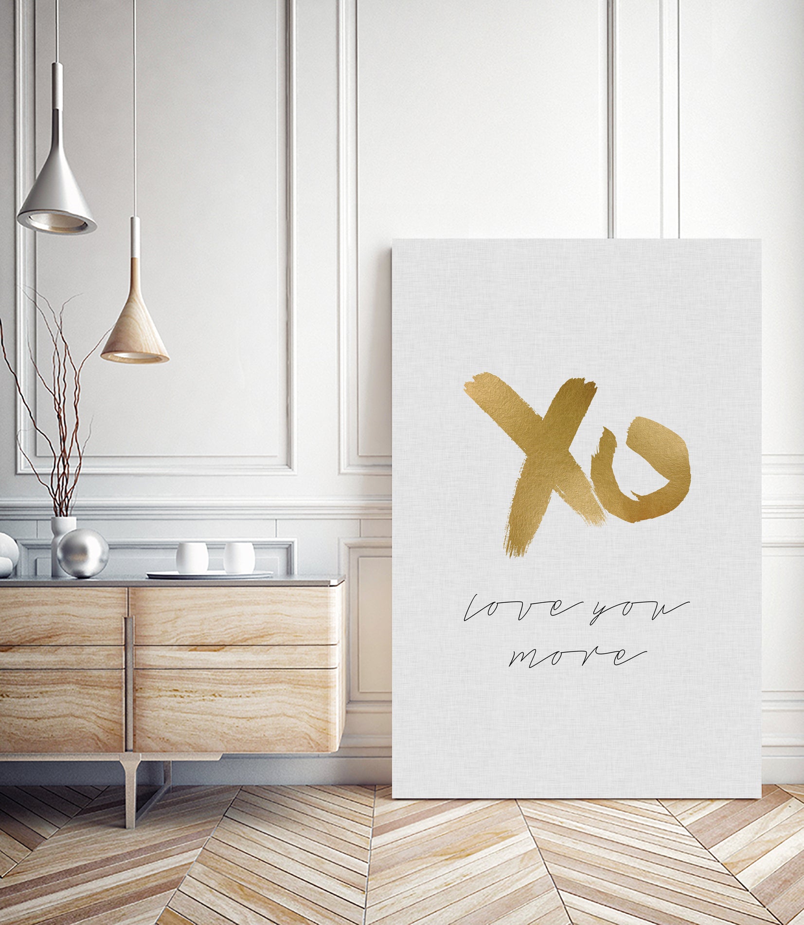 XO Love You More by Dana Shek on GIANT ART - white typography