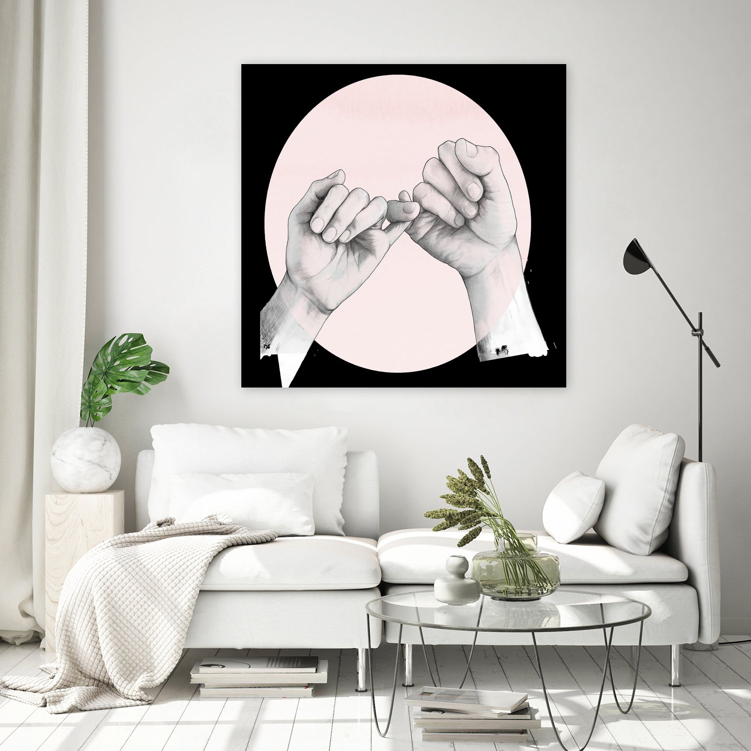 Hand Study // Pinky Swear by Laura Graves on GIANT ART - white digital drawing