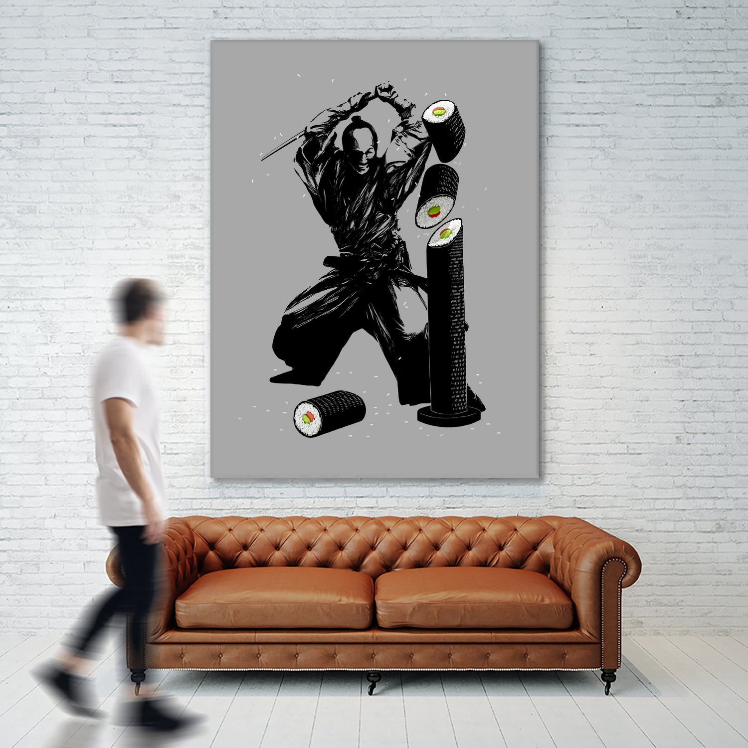 Sushi Slasher by Anthony Aves on GIANT ART - gray digital painting