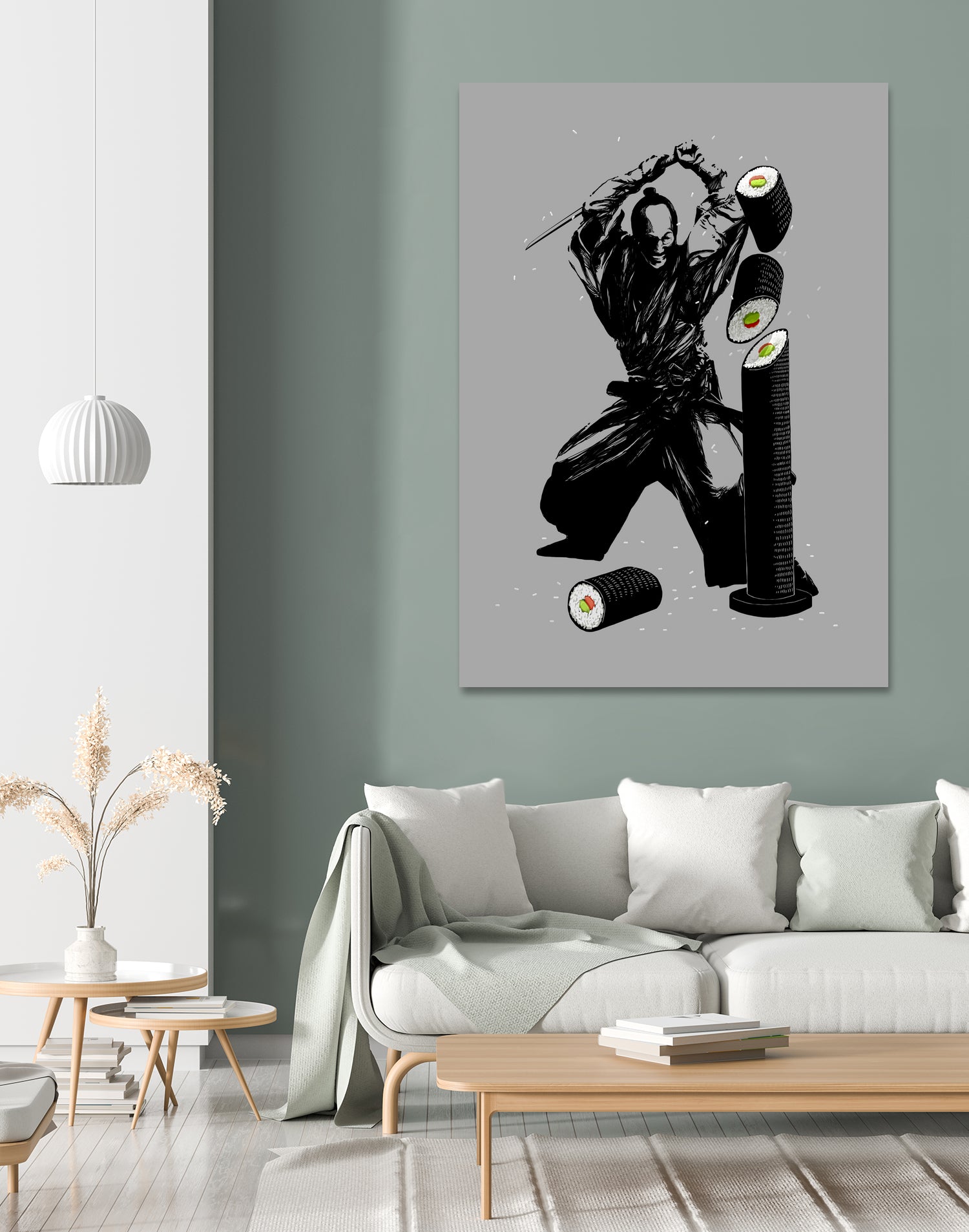 Sushi Slasher by Anthony Aves on GIANT ART - gray digital painting