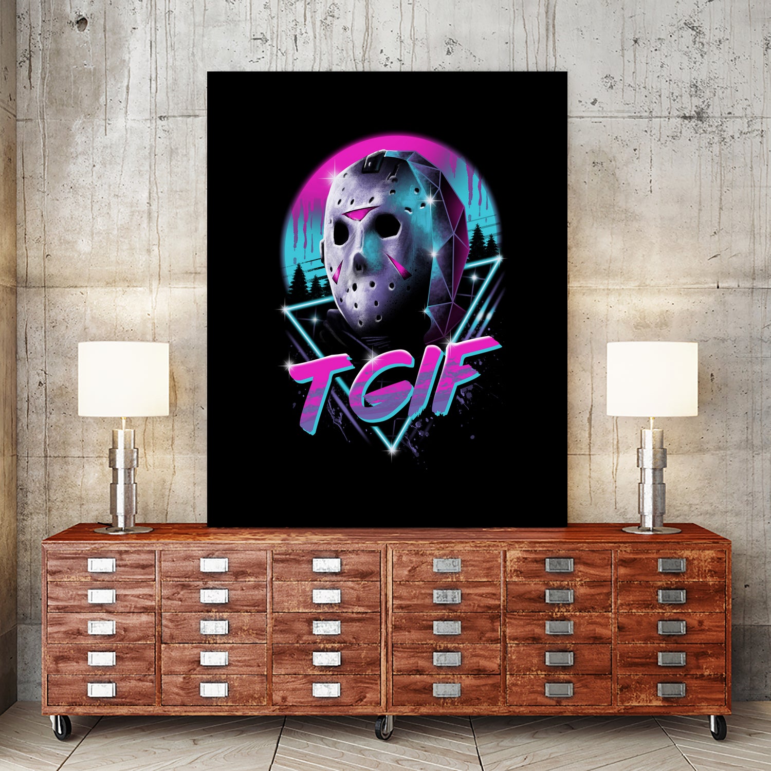 Rad Friday by Vincent Trinidad on GIANT ART - black digital painting