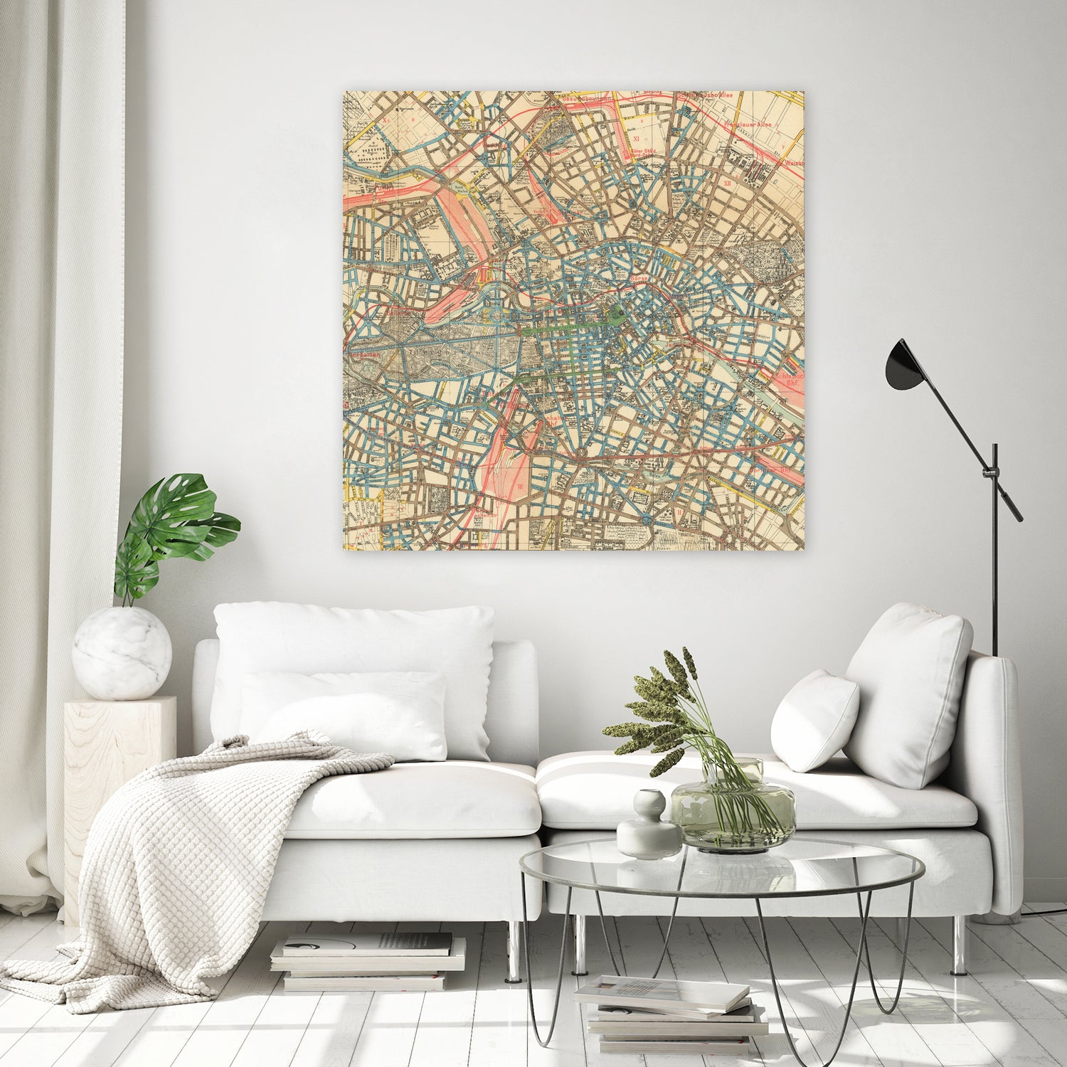 Vintage Map of Berlin Germany (1904) by Adam Shaw on GIANT ART - white photo illustration