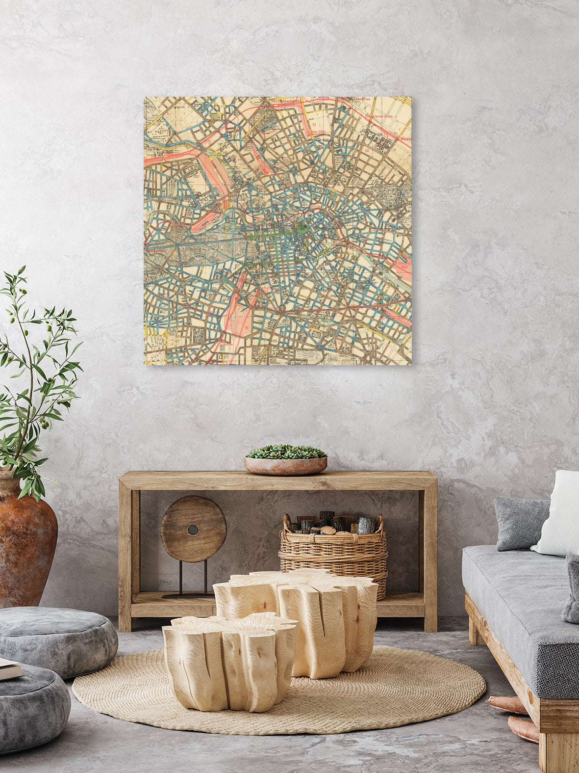 Vintage Map of Berlin Germany (1904) by Adam Shaw on GIANT ART - white photo illustration