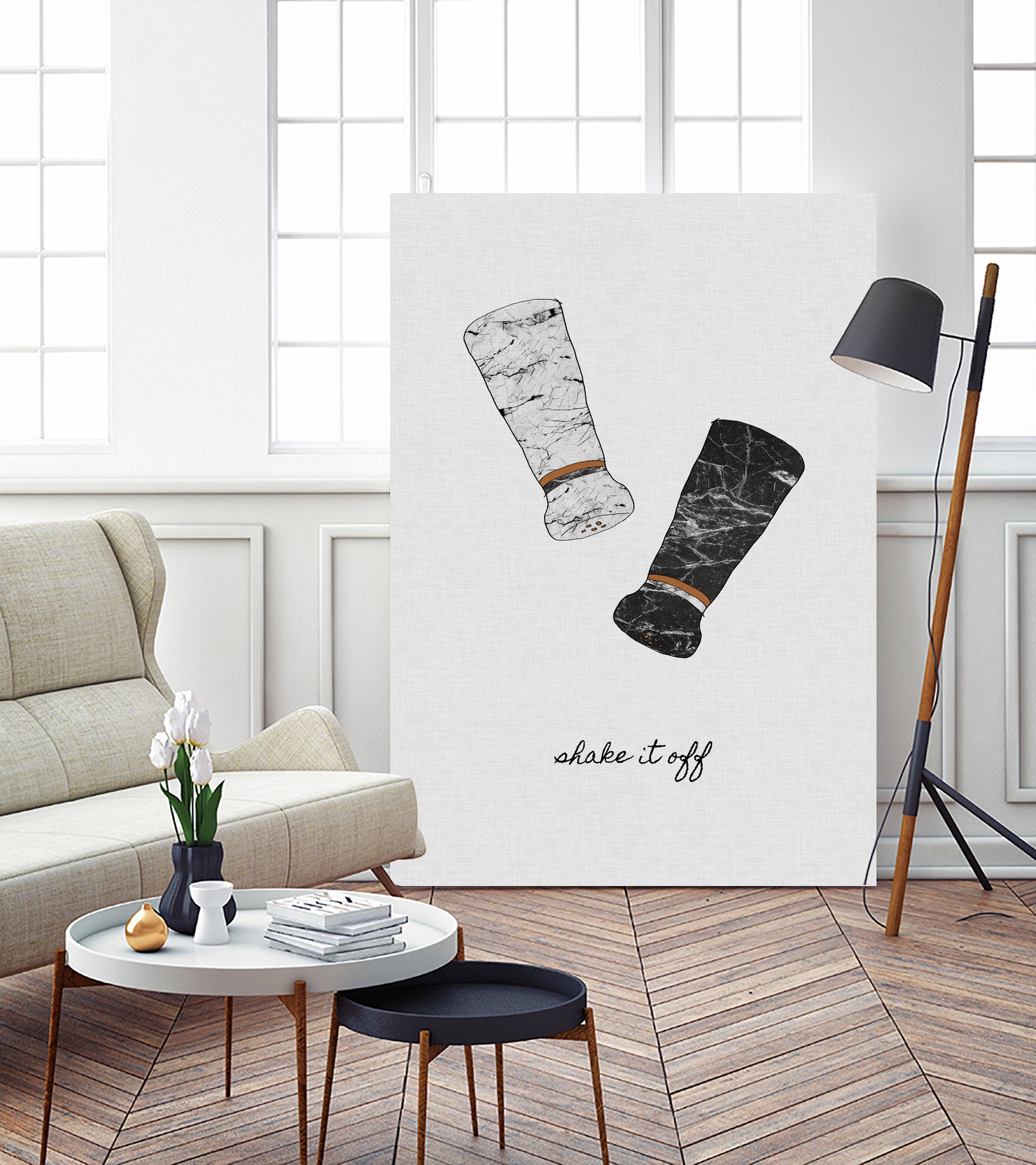 Shake It Off by Dana Shek on GIANT ART - white typography