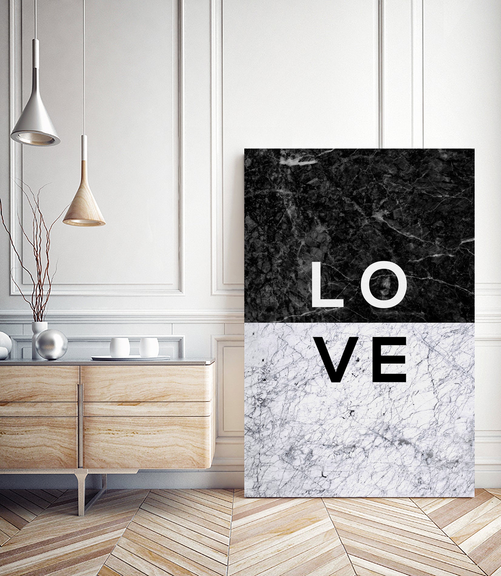 Love Marble by Dana Shek on GIANT ART - white typography