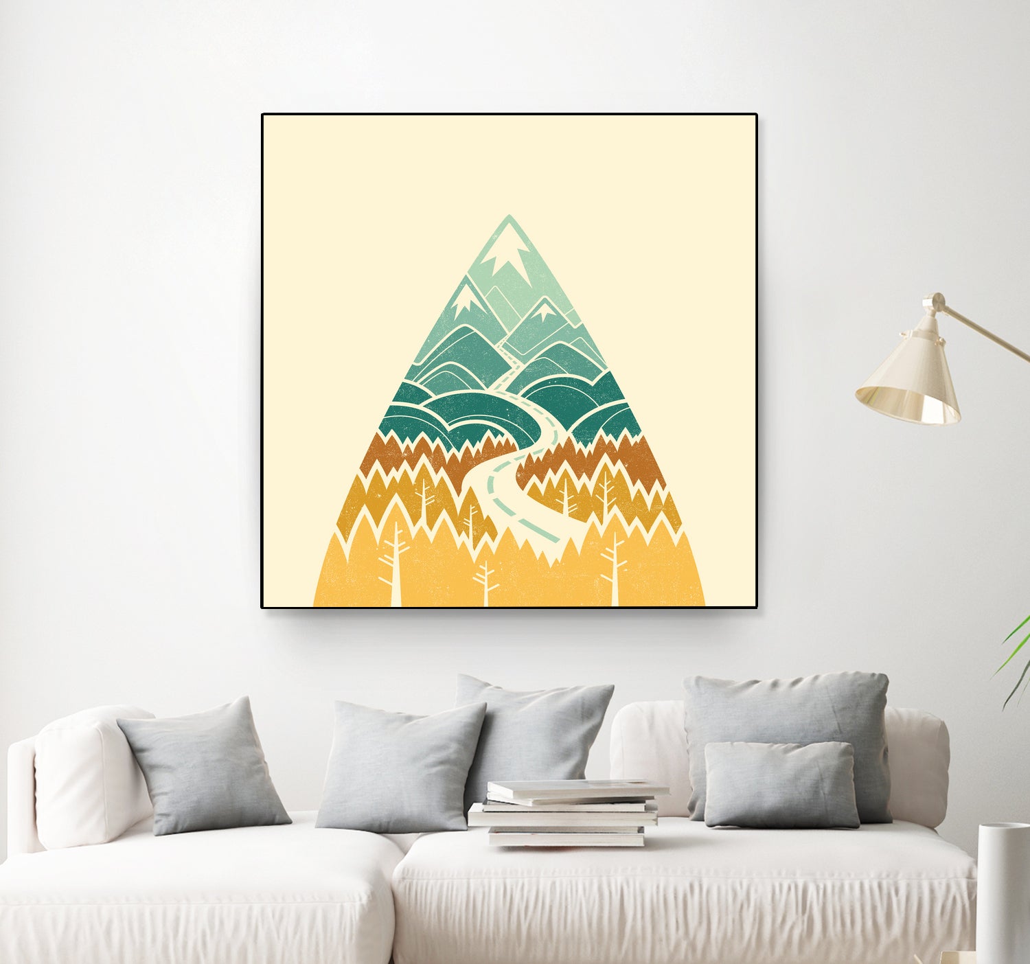 The Road Goes Ever On... by Wayne Minnis on GIANT ART - yellow vector illustration