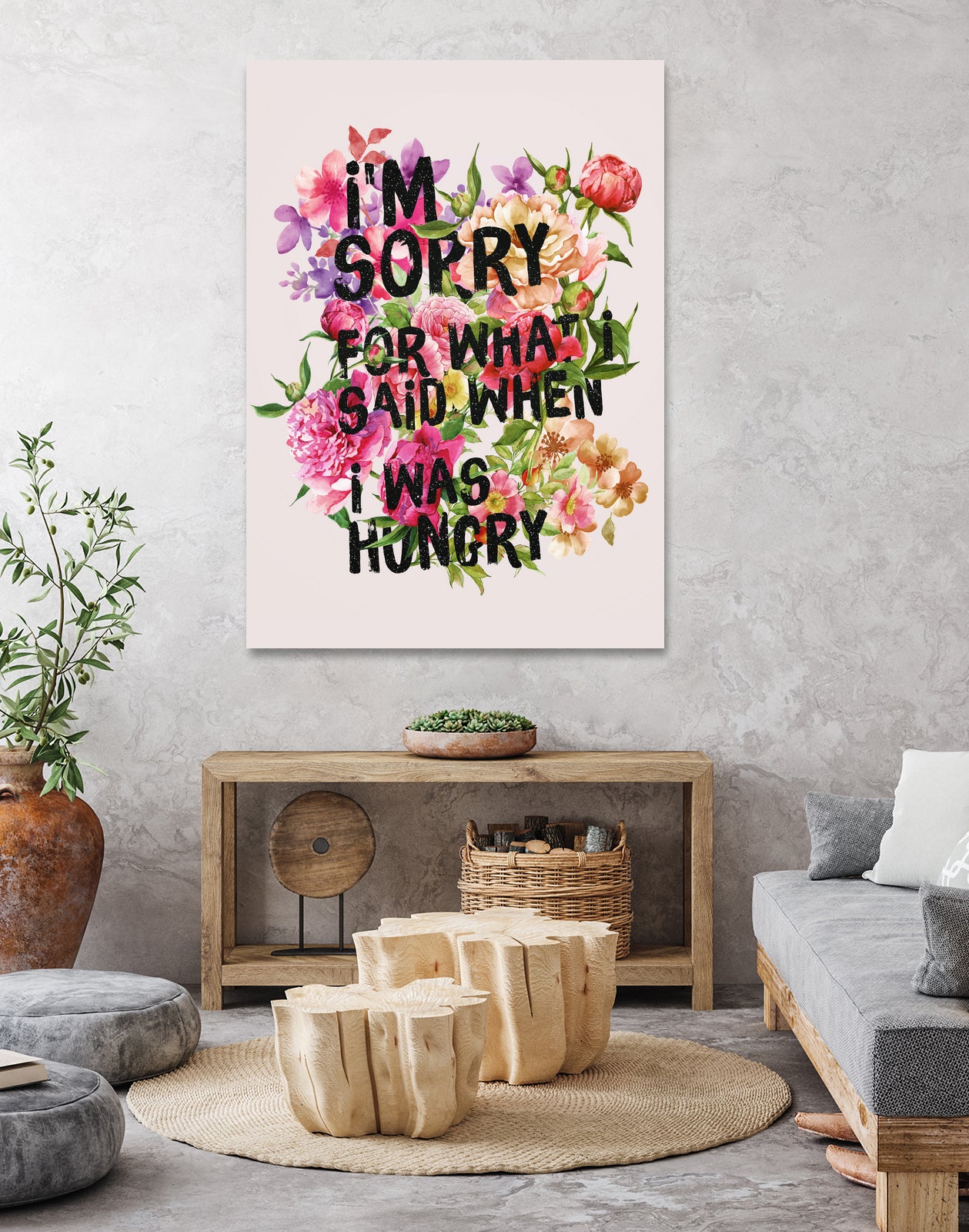 I'm Sorry For What I Said When I Was Hungry. by Sara Eshak on GIANT ART - orange photo illustration