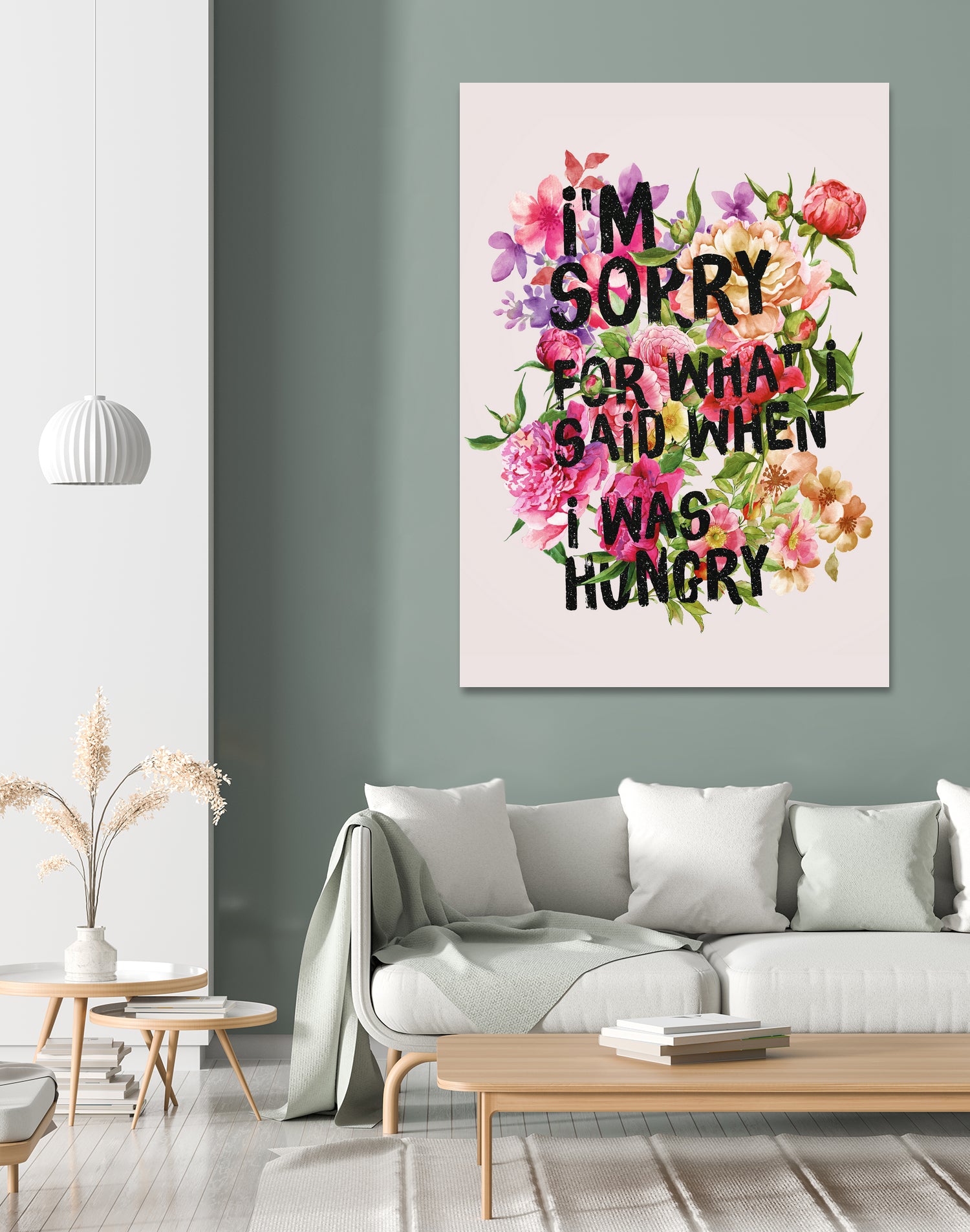 I'm Sorry For What I Said When I Was Hungry. by Sara Eshak on GIANT ART - orange photo illustration