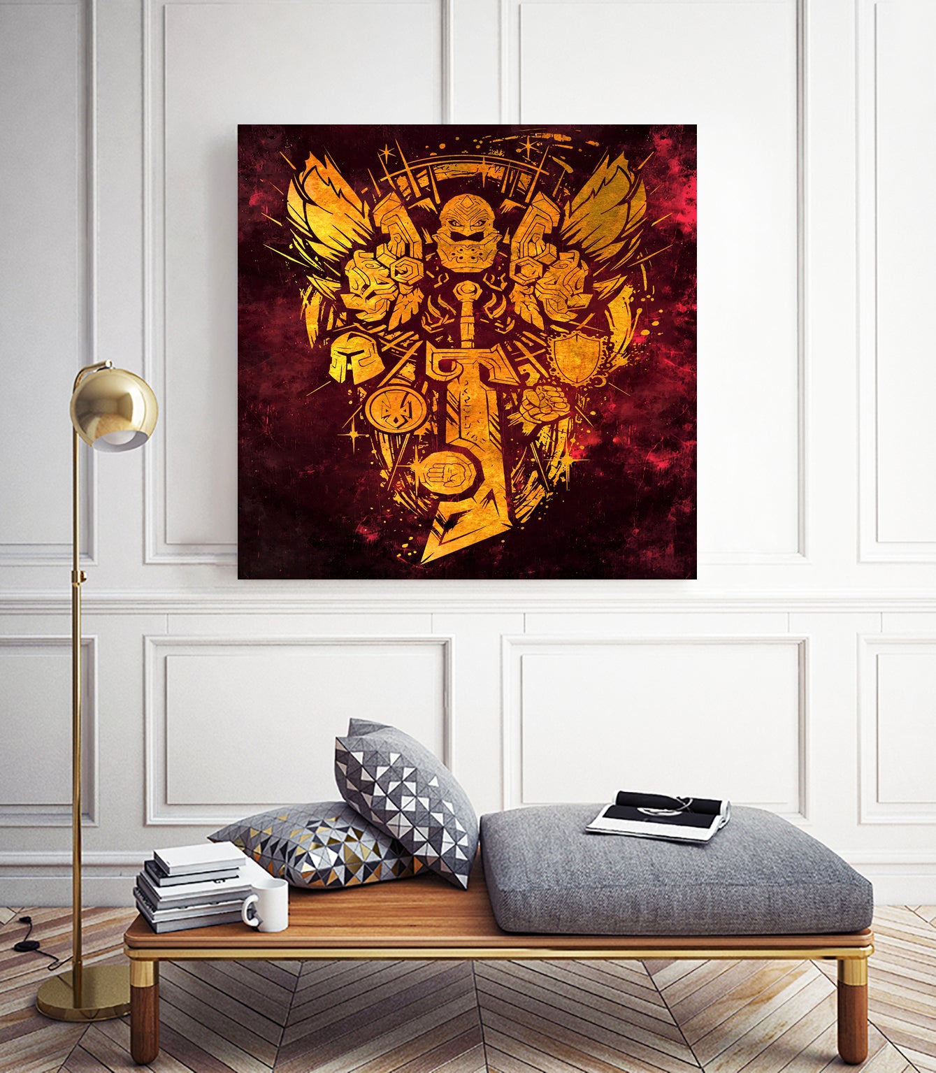 World of Warcraft *Paladin Crest* by SucculentBurger Zolich on GIANT ART - yellow digital drawing