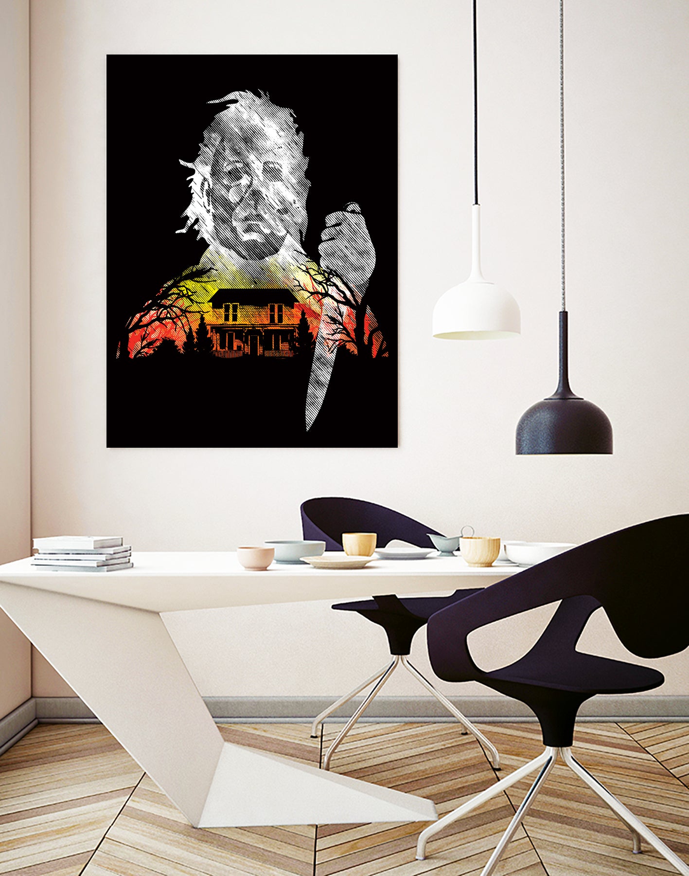 Happy Halloween by Dale Hutchinson on GIANT ART - black vector illustration