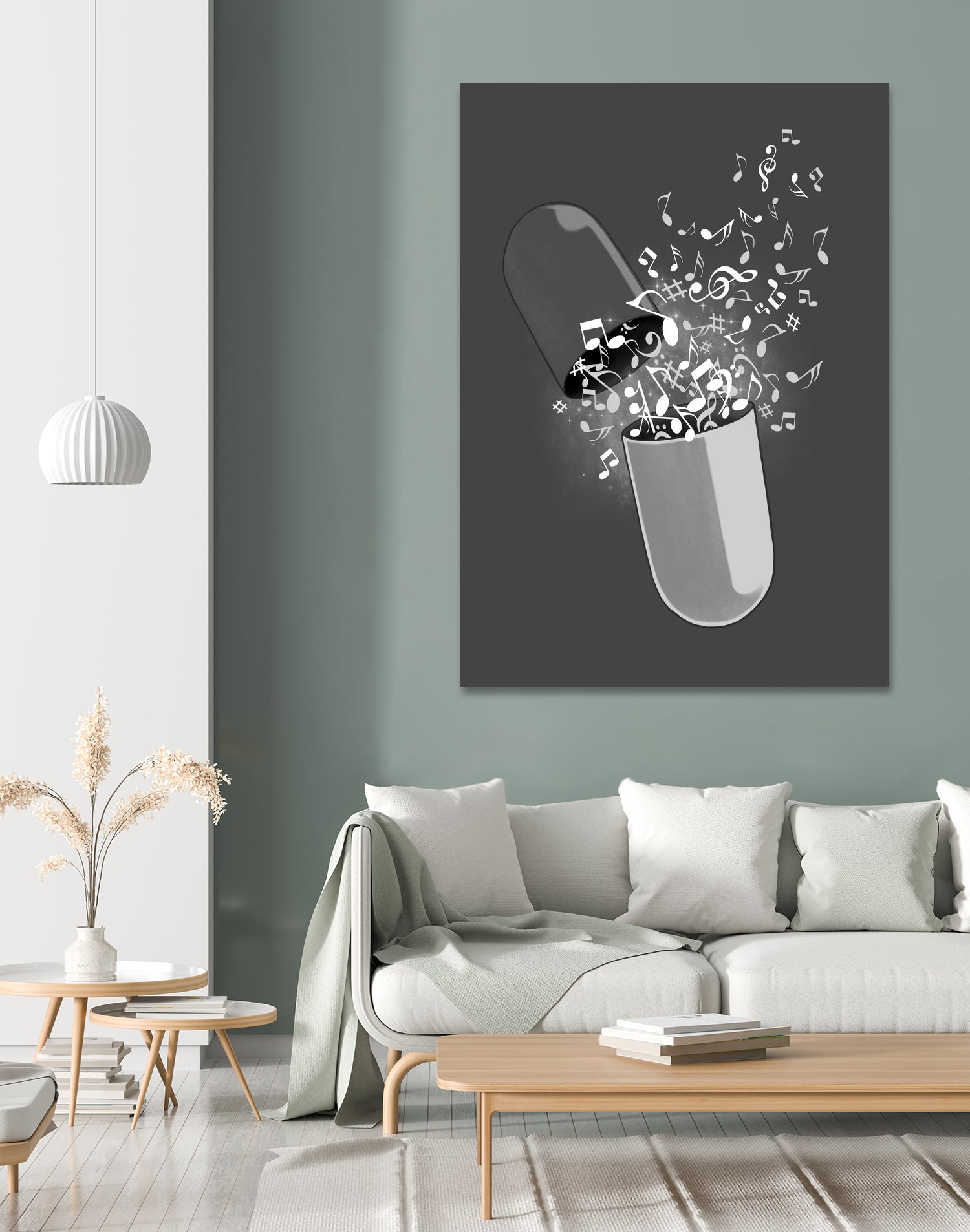 Music Pill by Anthony Aves on GIANT ART - gray digital painting