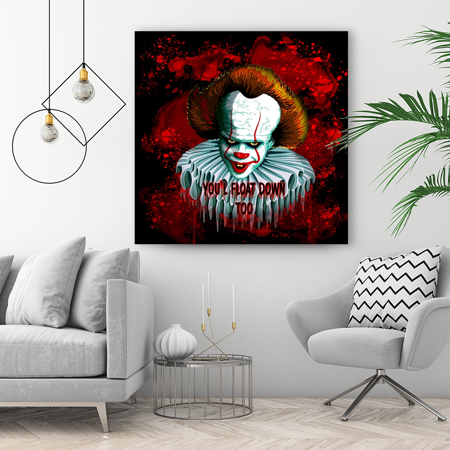 Pennywise IT 2017 Vector Graphics Artwork based on it by Monica Terrana on GIANT ART - black character design