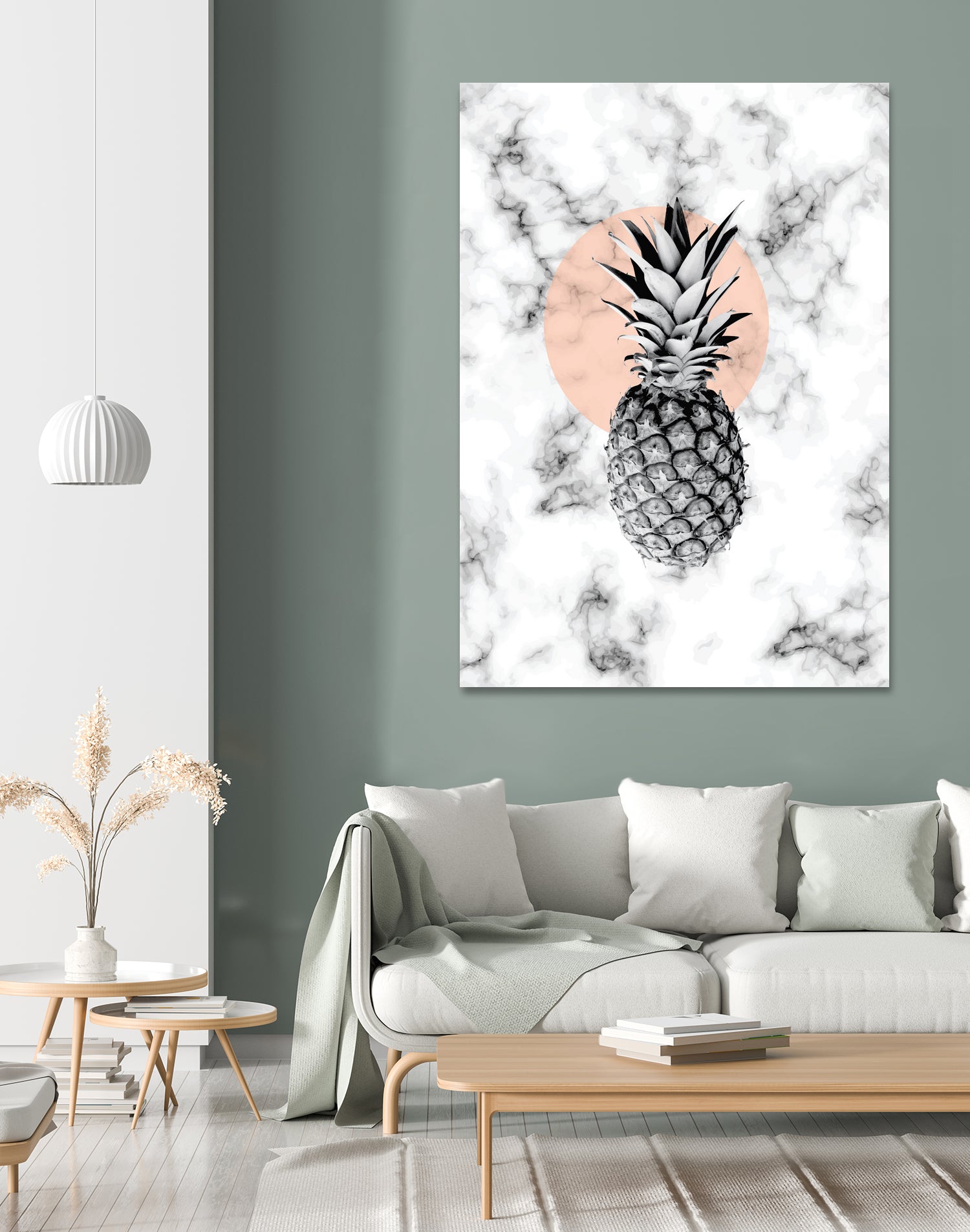 Marble Pineapple 053 by Jelena Obradovic on GIANT ART - white vector illustration