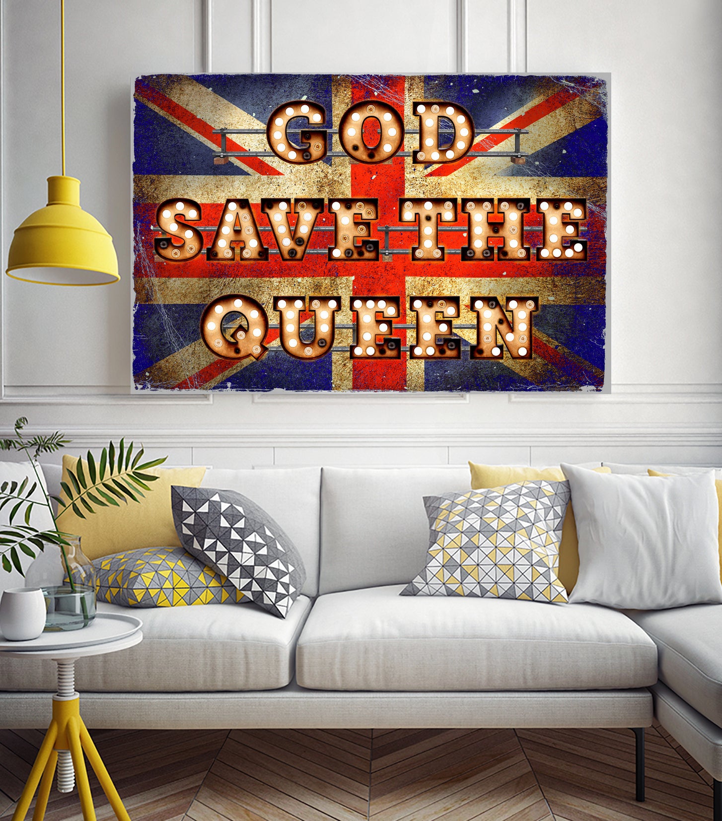 GOD SAVE THE QUEEN by Art Frankenberg on GIANT ART - red typography