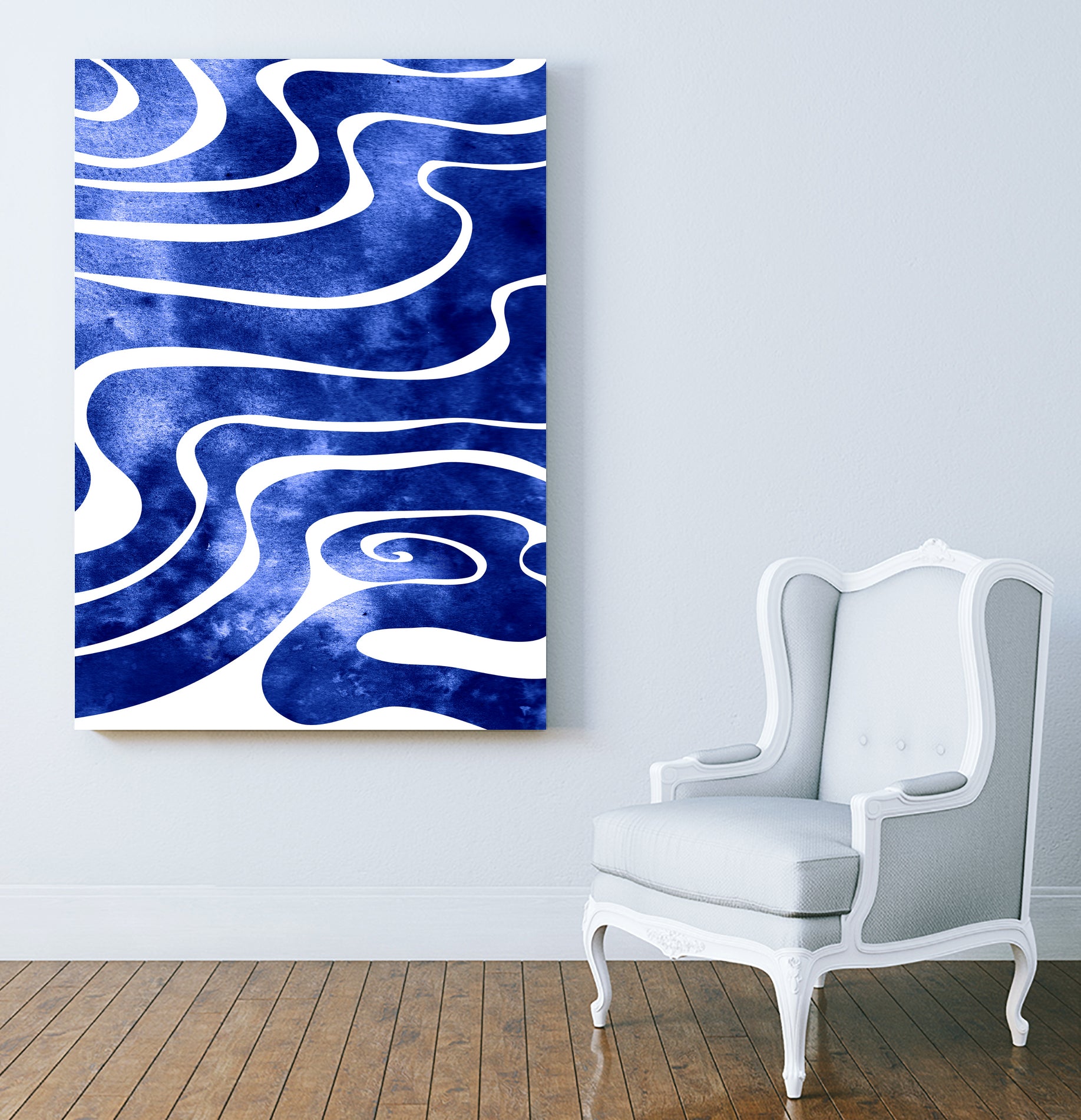 Tide V by Stevyn Llewellyn on GIANT ART - blue digital painting