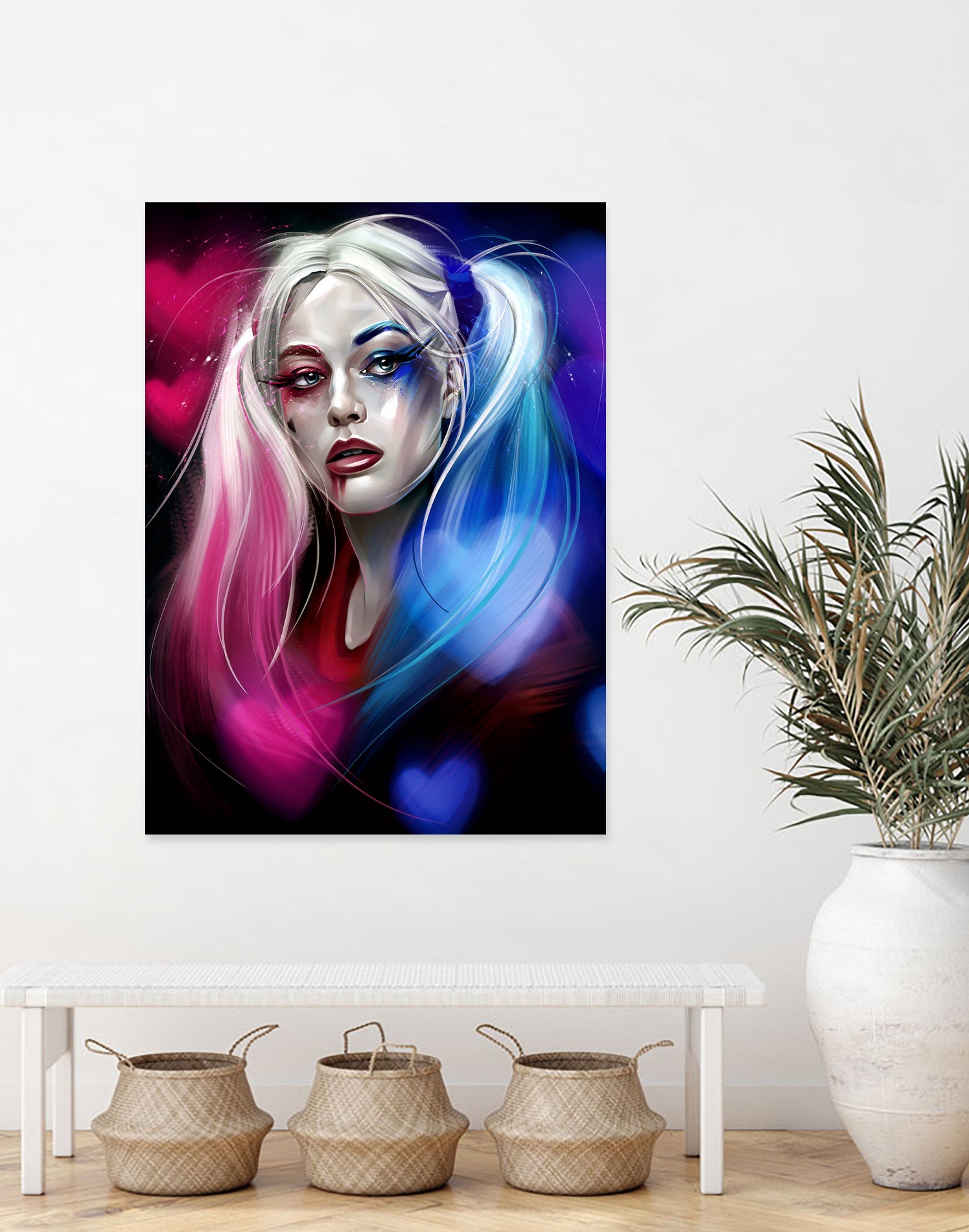 Harley Quinn by Dmitry Belov on GIANT ART - black digital painting