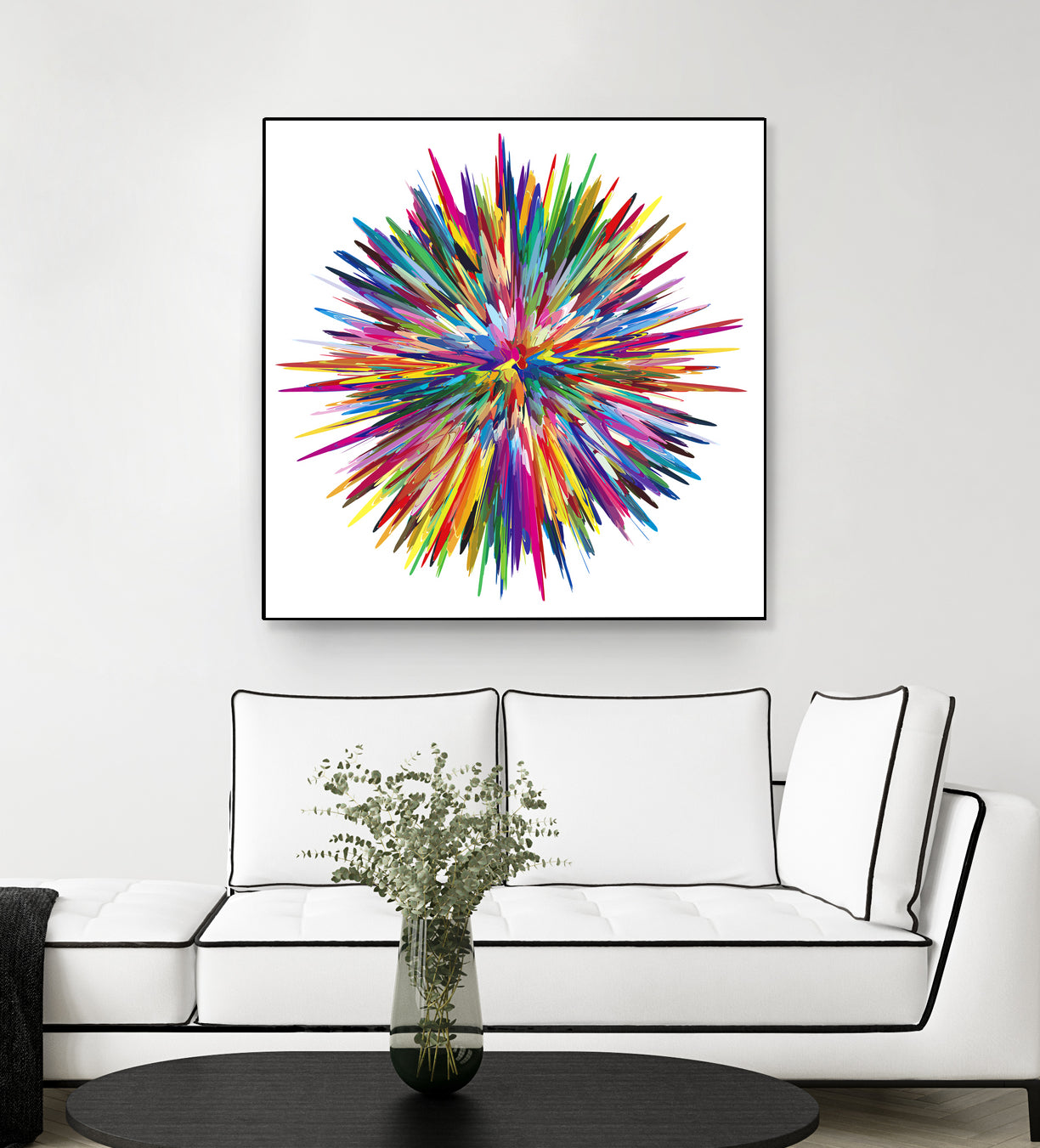 Color Explosion Three by Florian Habermann on GIANT ART - yellow vector illustration