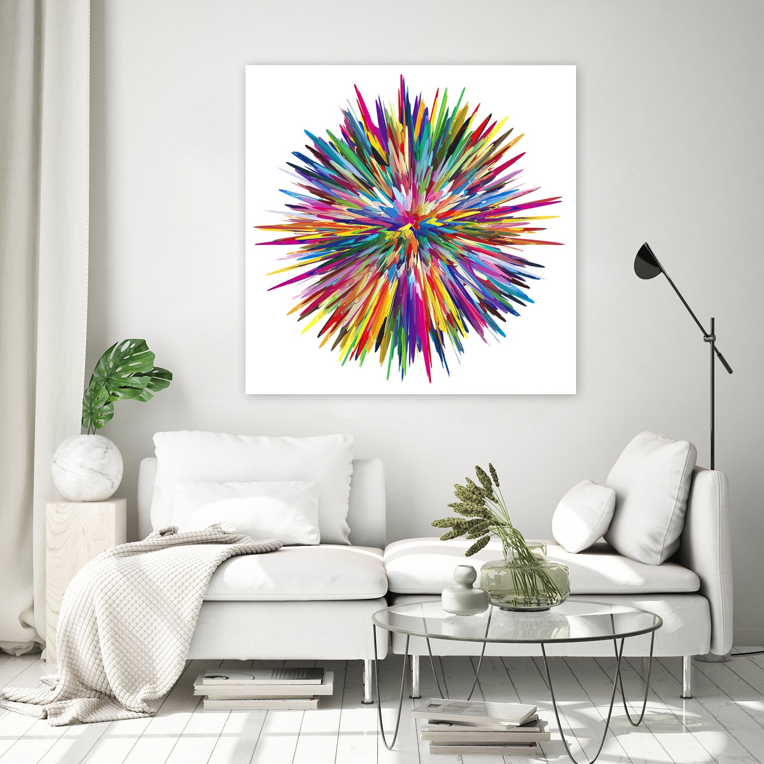 Color Explosion Three by Florian Habermann on GIANT ART - yellow vector illustration