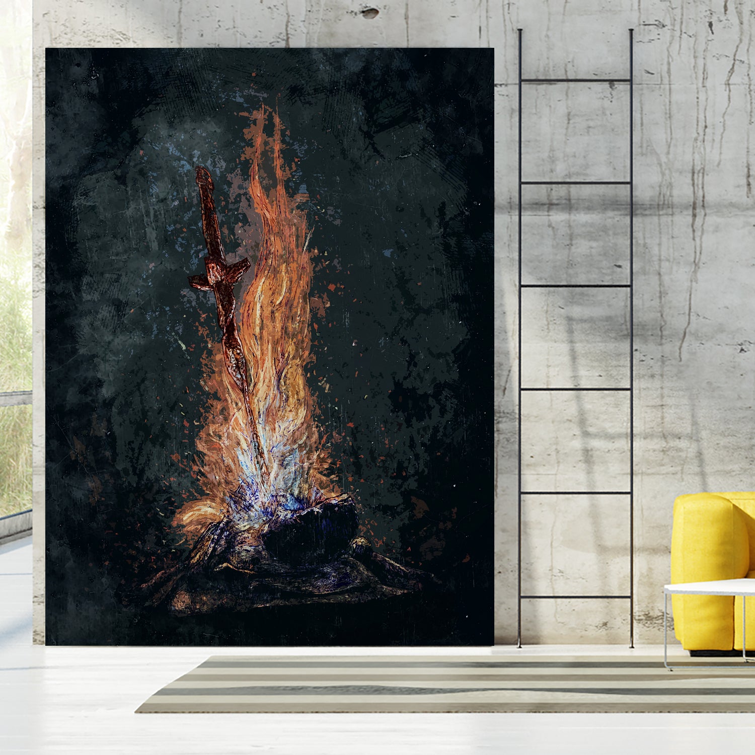 Dark Souls *Bonfire in Daylight* by SucculentBurger Zolich on GIANT ART - black character design