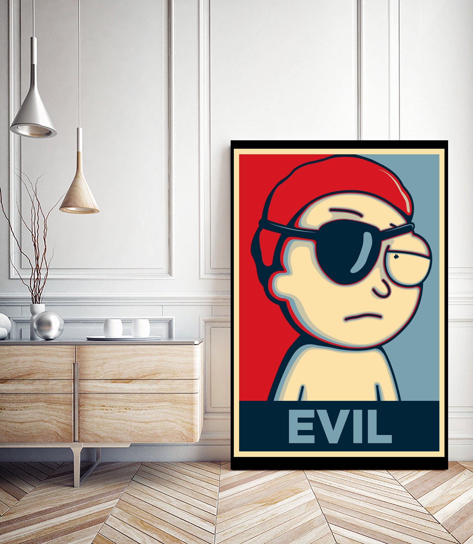 EVIL by Christopher Sanabria on GIANT ART - red digital painting
