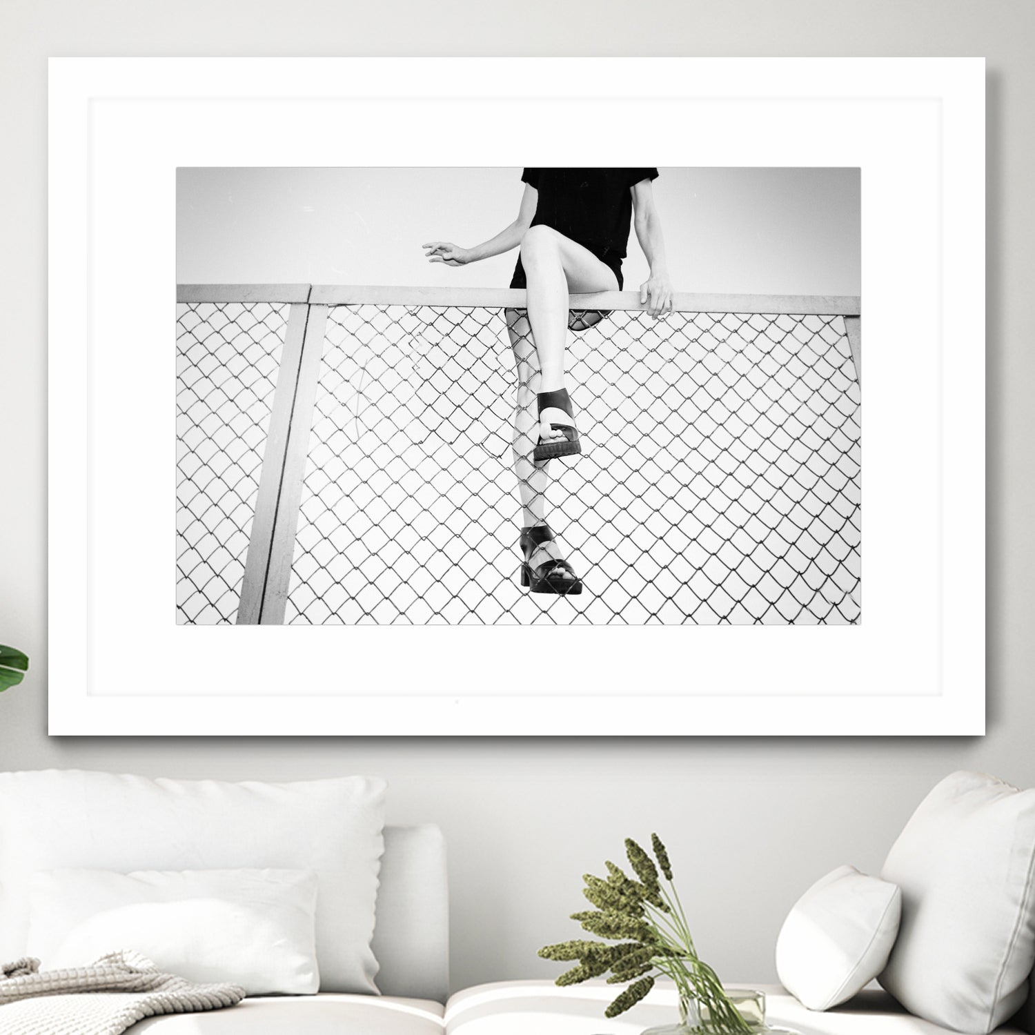 Hoping Fences by Linas Vaitonis on GIANT ART - gray photo illustration