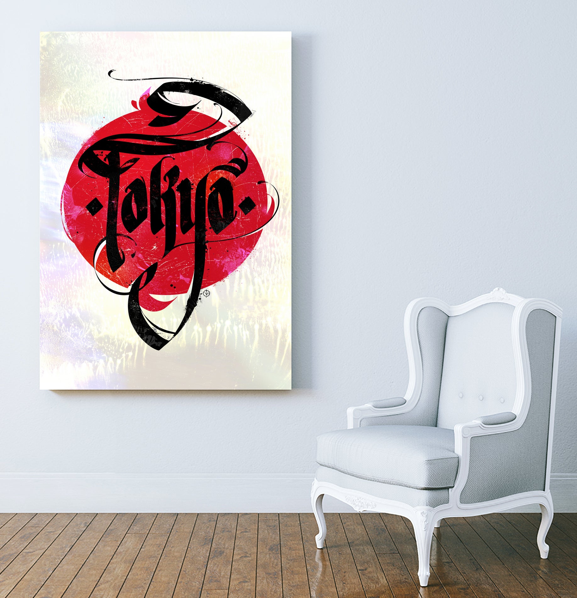 Tokyo by Nikita Abakumov on GIANT ART - red typography