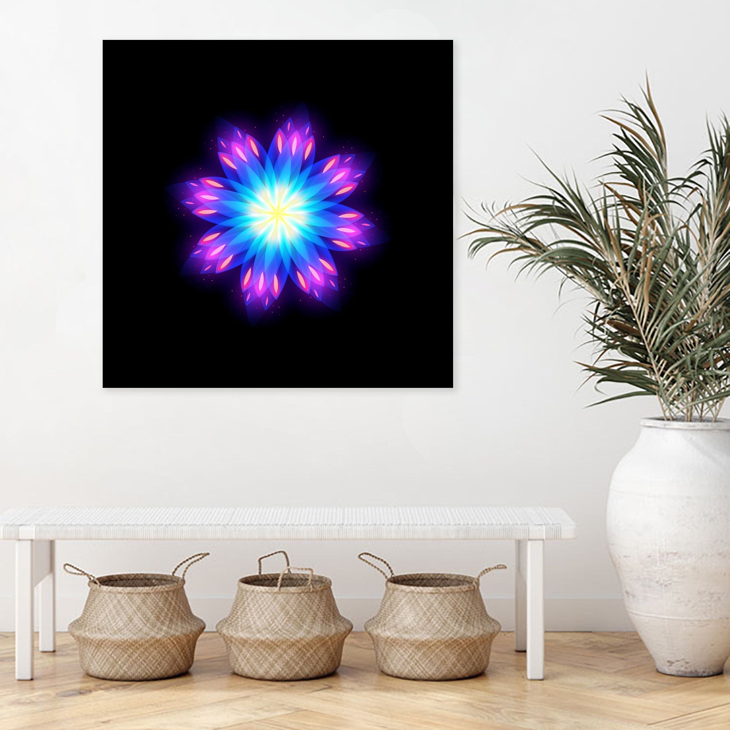 abstract flower2 by Ilya Shapko on GIANT ART - blue vector illustration