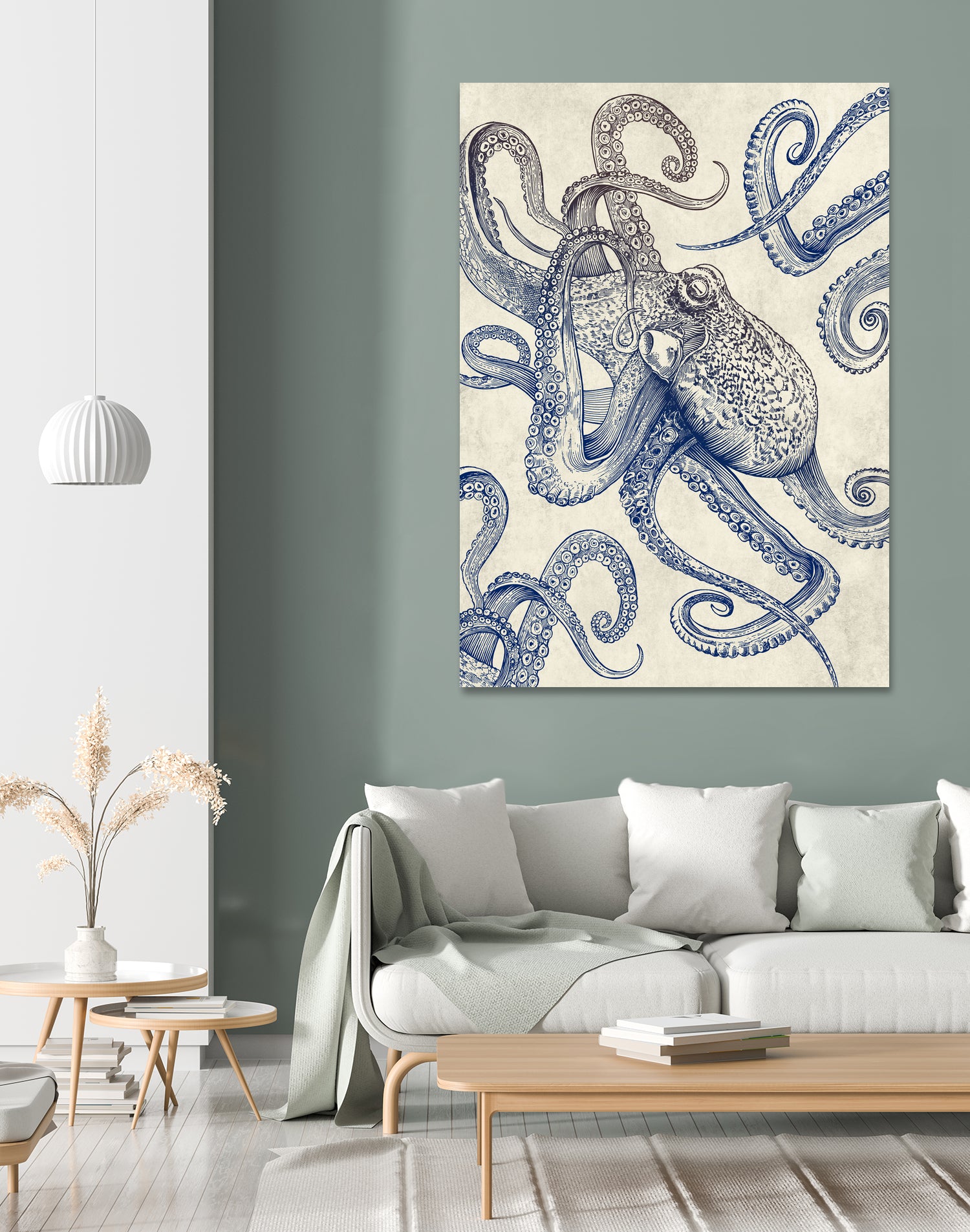 Octo Flow by Caldwell Rachel on GIANT ART - blue digital drawing