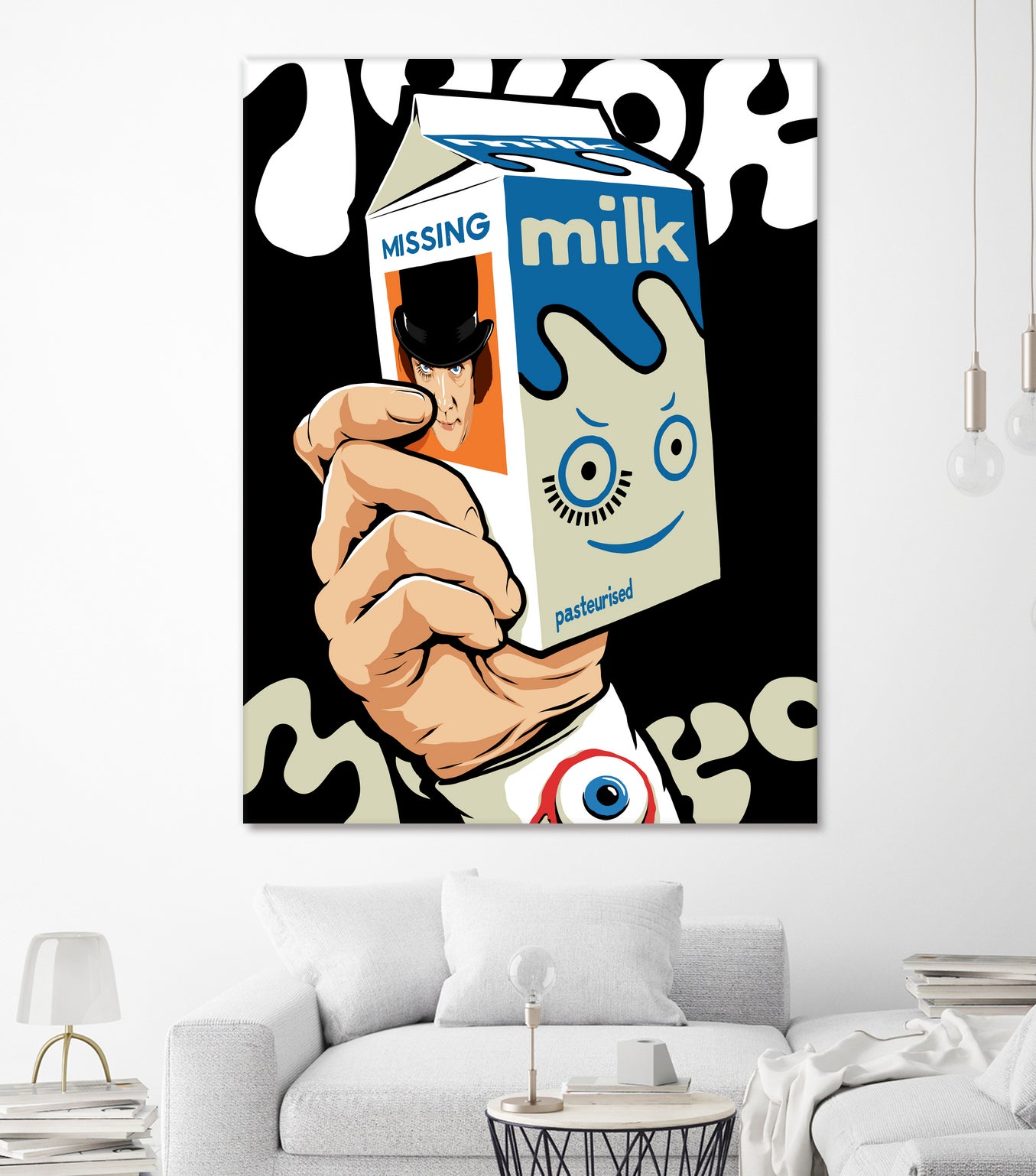 Milk and TV Easily by Bily Mariano da Luz on GIANT ART - black digital drawing
