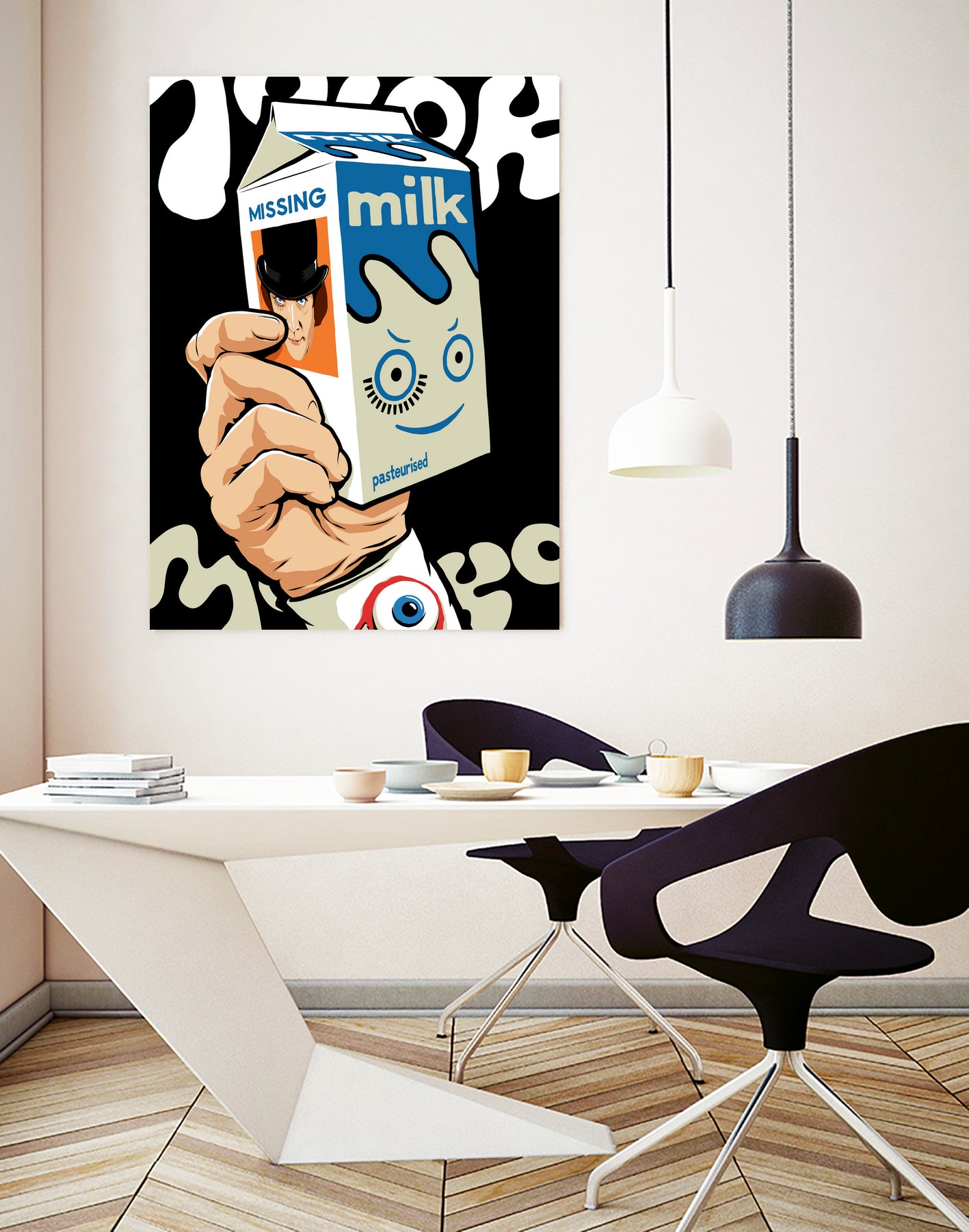 Milk and TV Easily by Bily Mariano da Luz on GIANT ART - black digital drawing