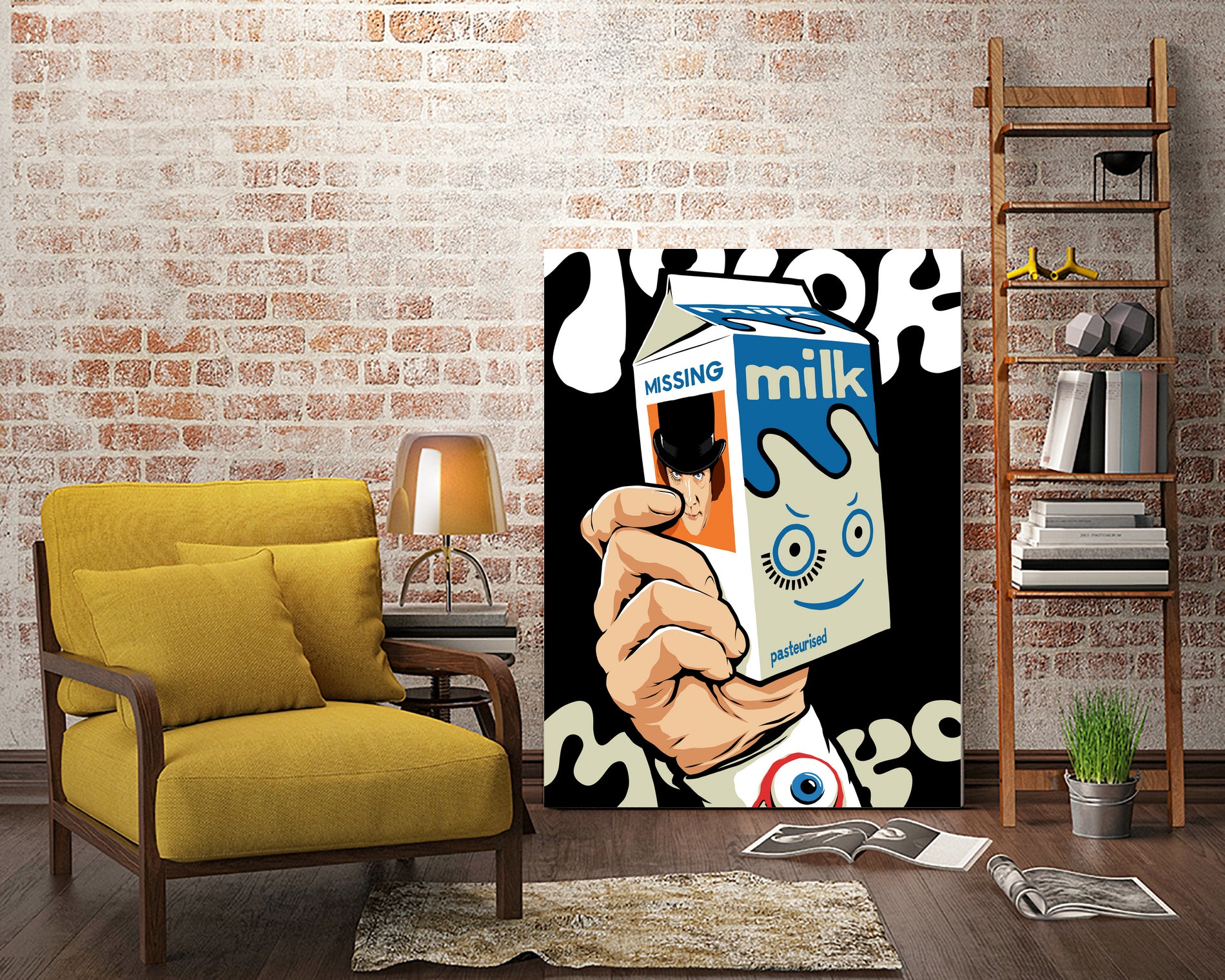 Milk and TV Easily by Bily Mariano da Luz on GIANT ART - black digital drawing