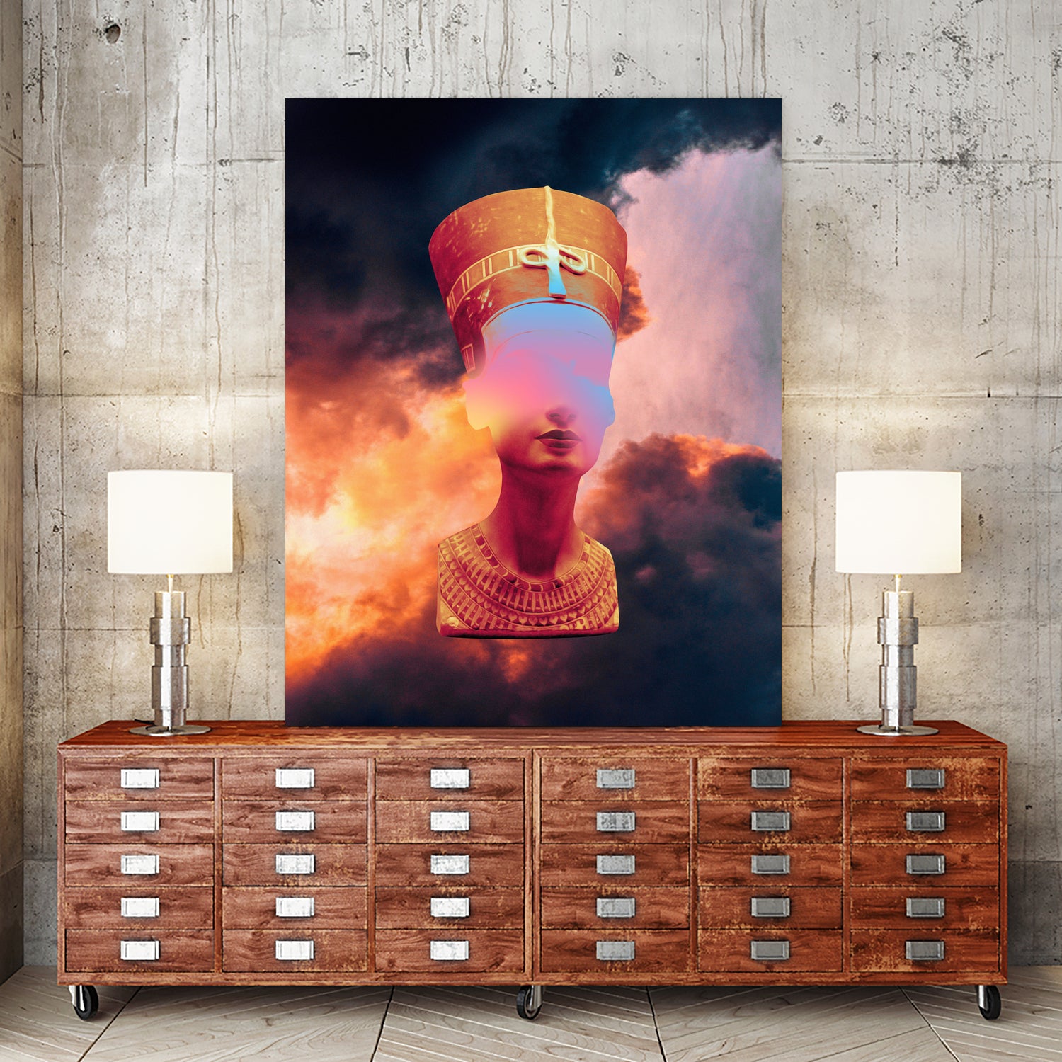 Renna by Dorian Legret on GIANT ART - orange photo manipulation