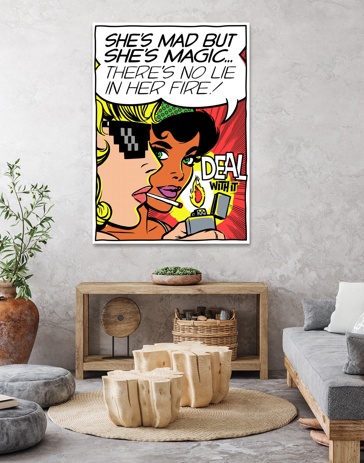 She's Mad But She's Magic by Bily Mariano da Luz on GIANT ART - red digital drawing