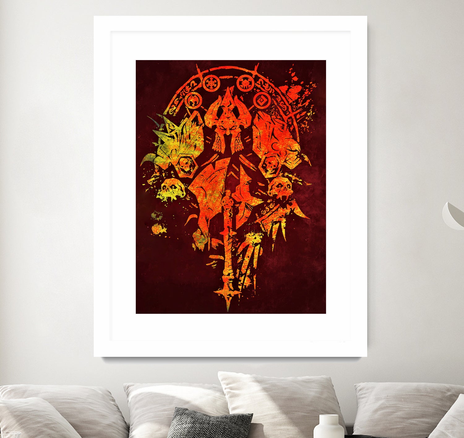 World of Warcraft *Death Knight Crest* by SucculentBurger Zolich on GIANT ART - red character design