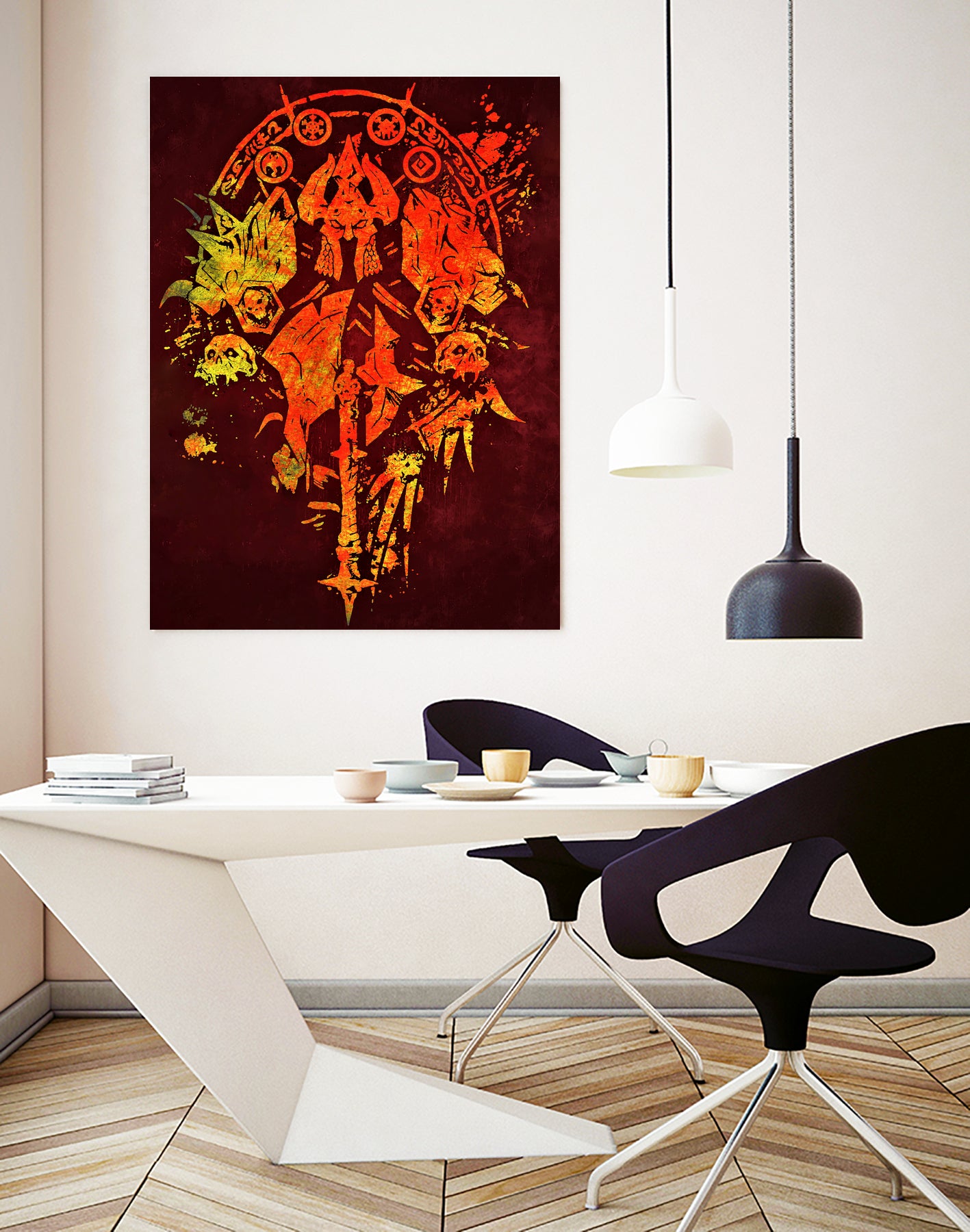 World of Warcraft *Death Knight Crest* by SucculentBurger Zolich on GIANT ART - red character design