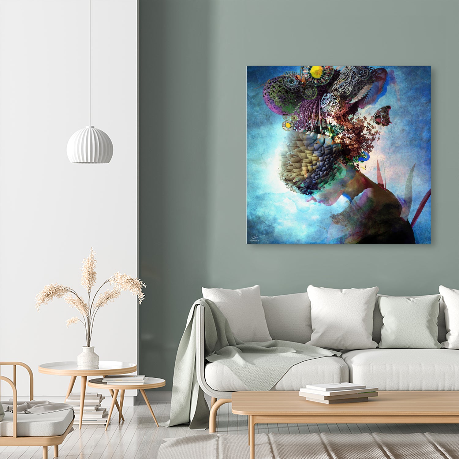 Adhyasa by Archan Nair on GIANT ART - blue 3d art