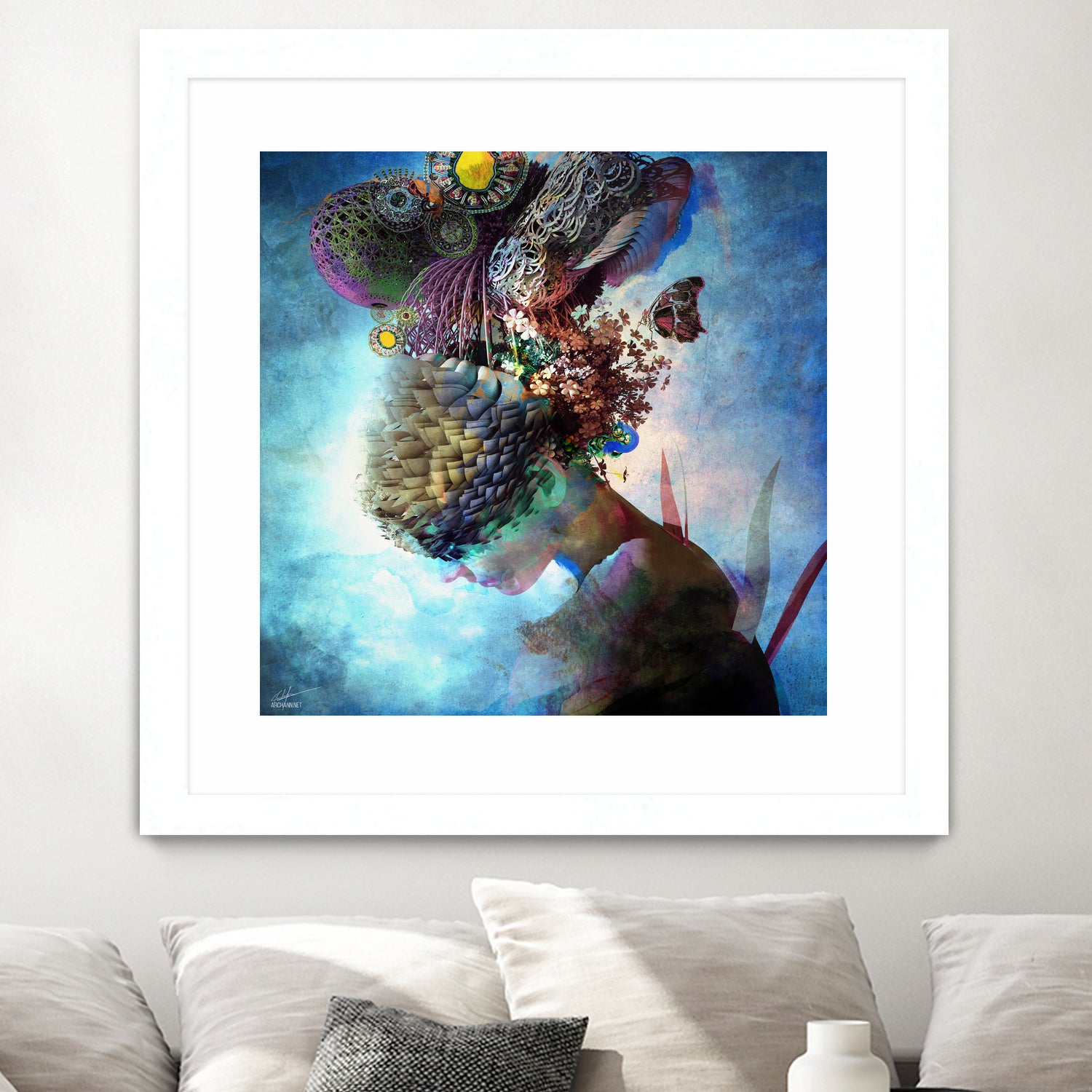 Adhyasa by Archan Nair on GIANT ART - blue 3d art