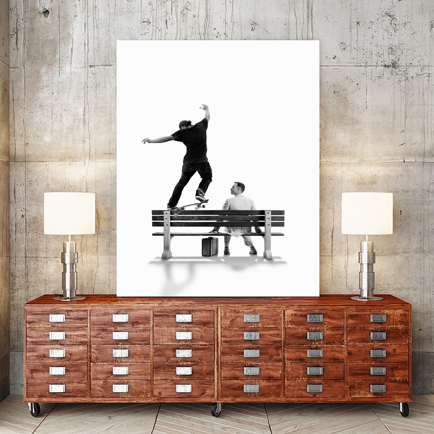 Forrest Gump - BS Crooked by Willian Sanfer on GIANT ART - white photo manipulation