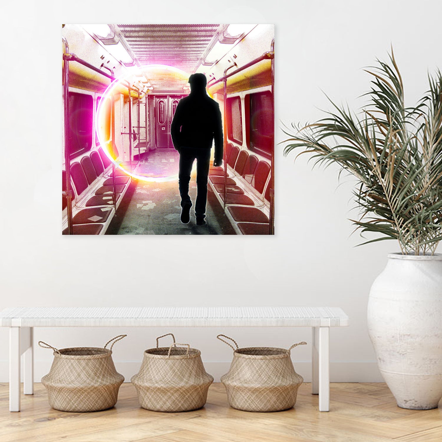 SUBWAY CAR 01 by Vin Zzep on GIANT ART - white digital painting