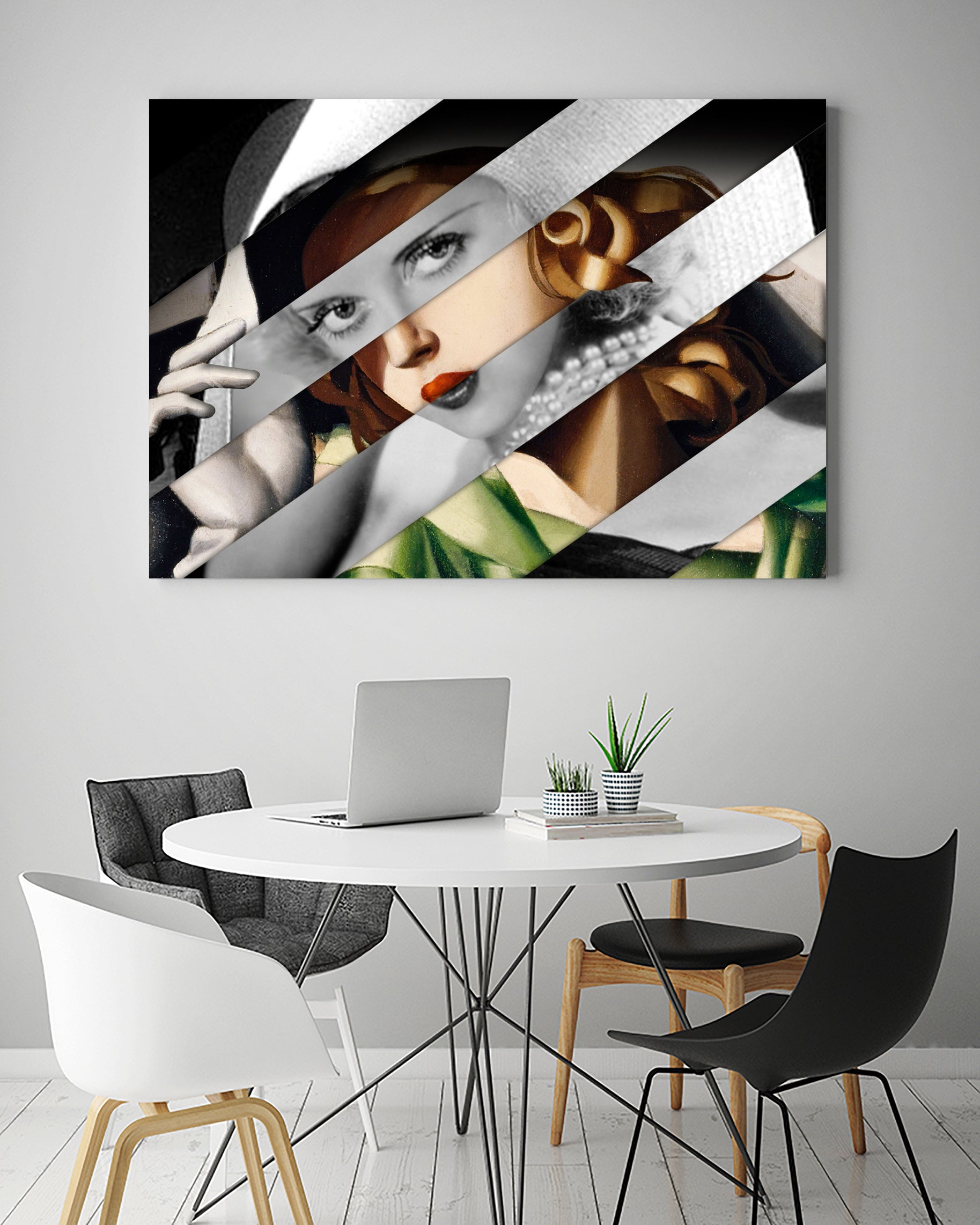Tamara De Lempicka & Bette Davis by Luigi Tarini on GIANT ART - gray photo manipulation