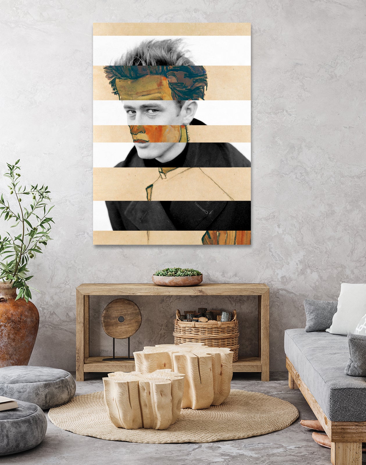 ONCE A REBEL - Pop Retro Collage, Mashup, Pop Art by Luigi Tarini on GIANT ART - brown photo manipulation