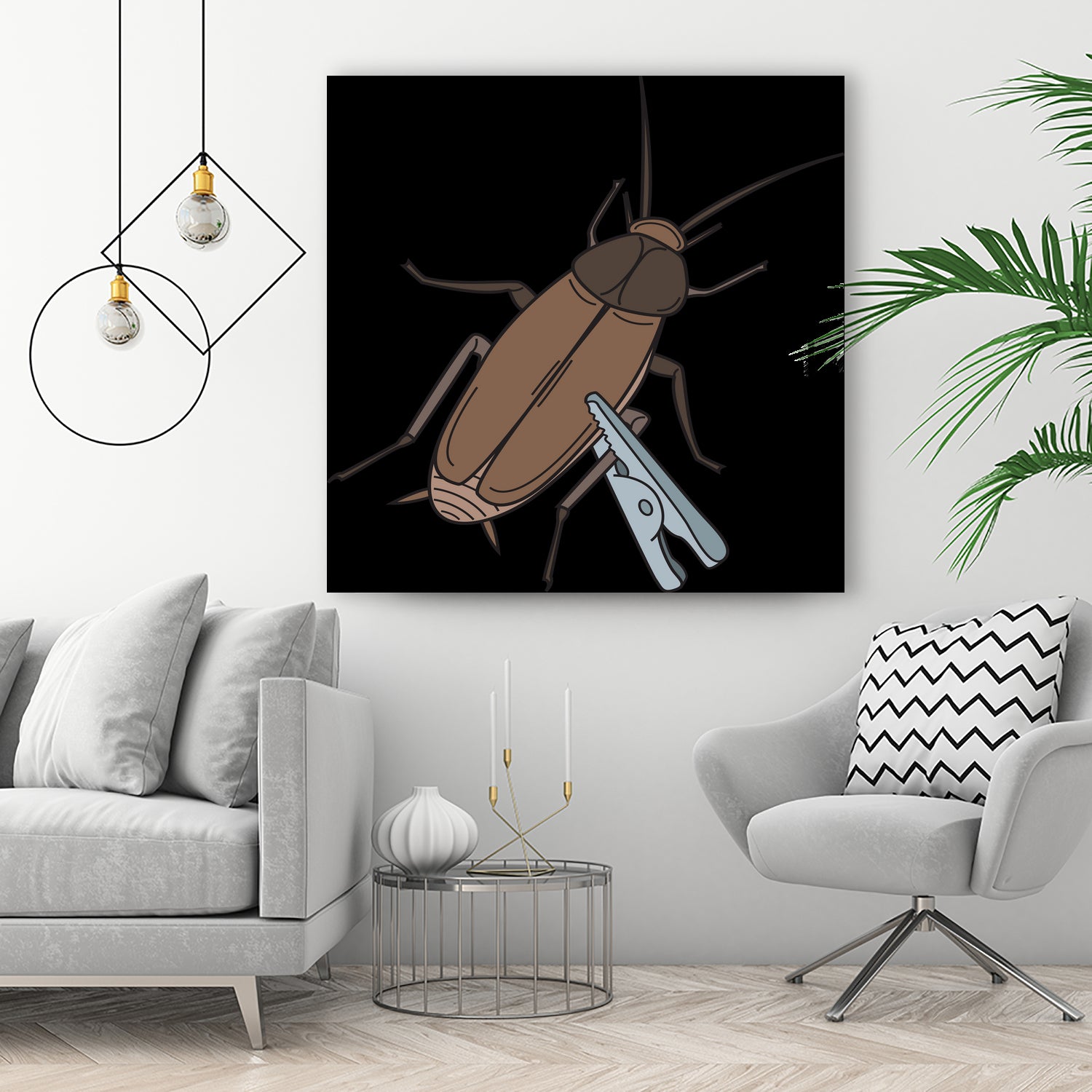 Roach-Clip by Proper Ganders on GIANT ART - brown vector illustration