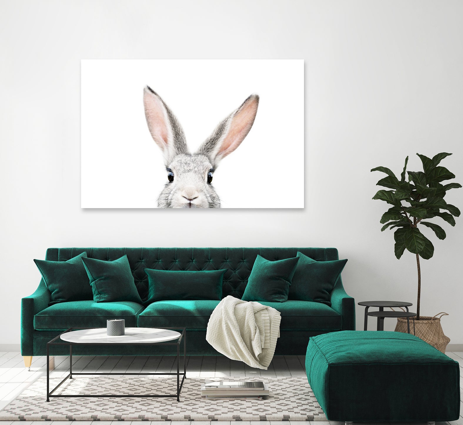 Bunny by Kathrin Pienaar on GIANT ART - gray photo manipulation