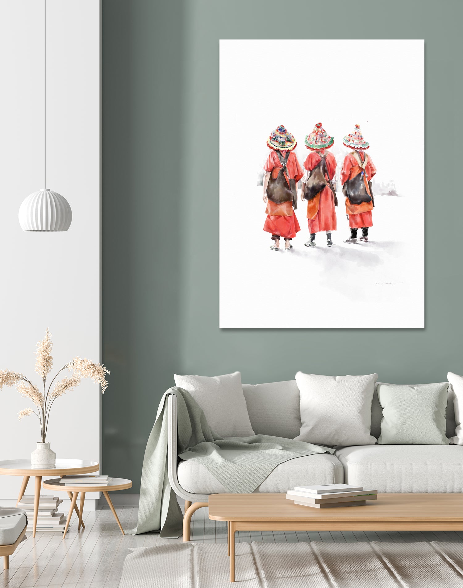 El Guerrab in Marrakesh by Enora Elmoznino on GIANT ART - red digital painting