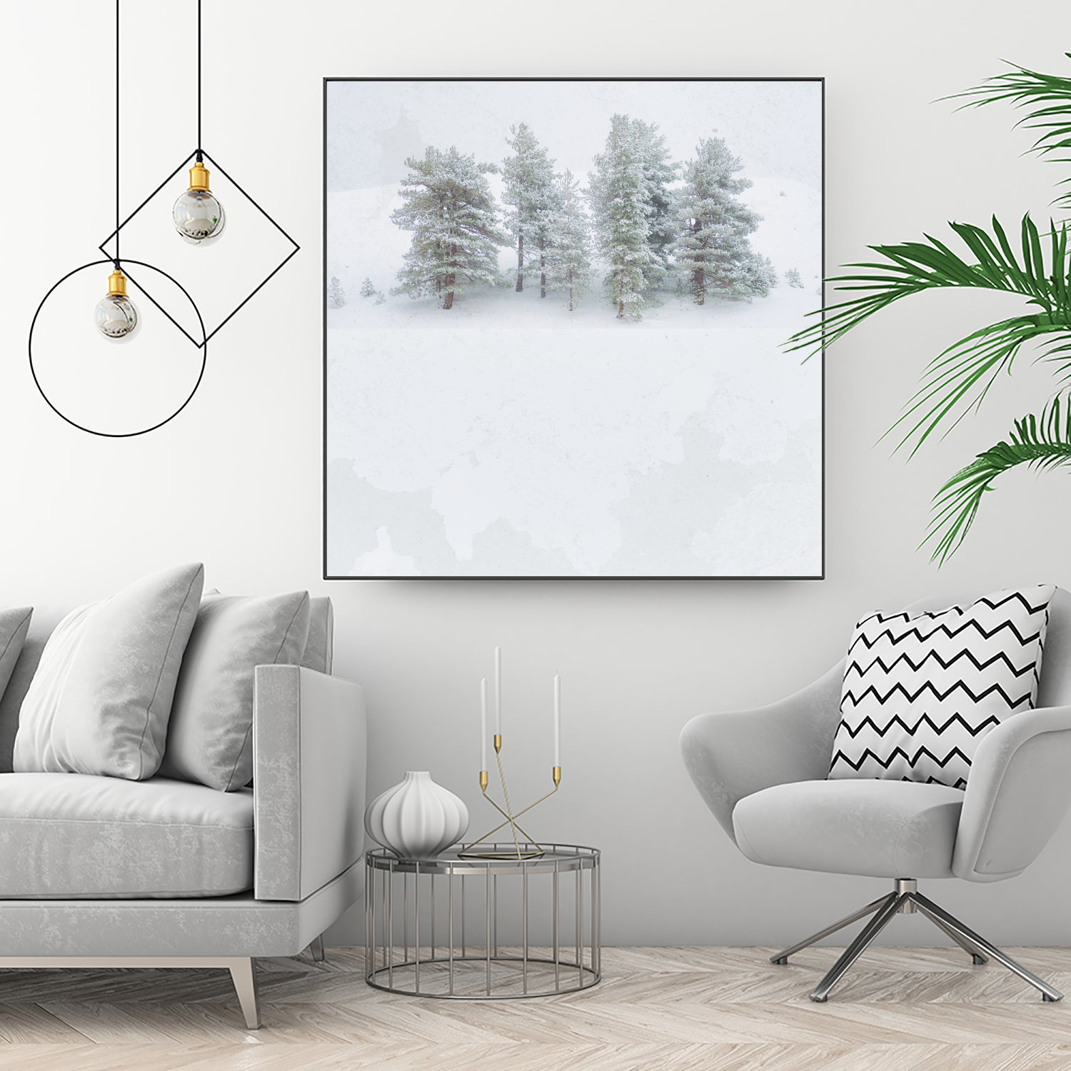 Pines by Antonio Zimbone on GIANT ART - white photo illustration