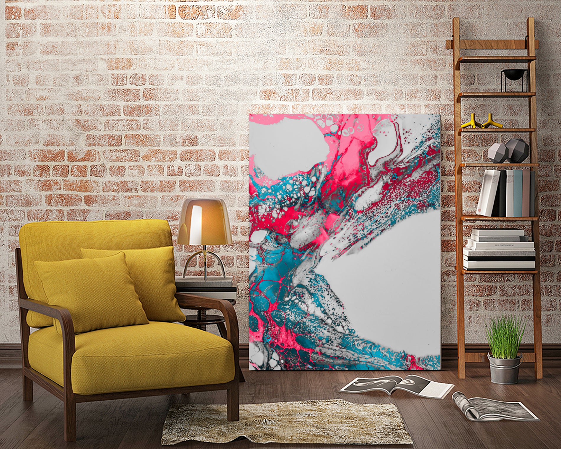 Zahb by Dorian Legret on GIANT ART - blue digital painting