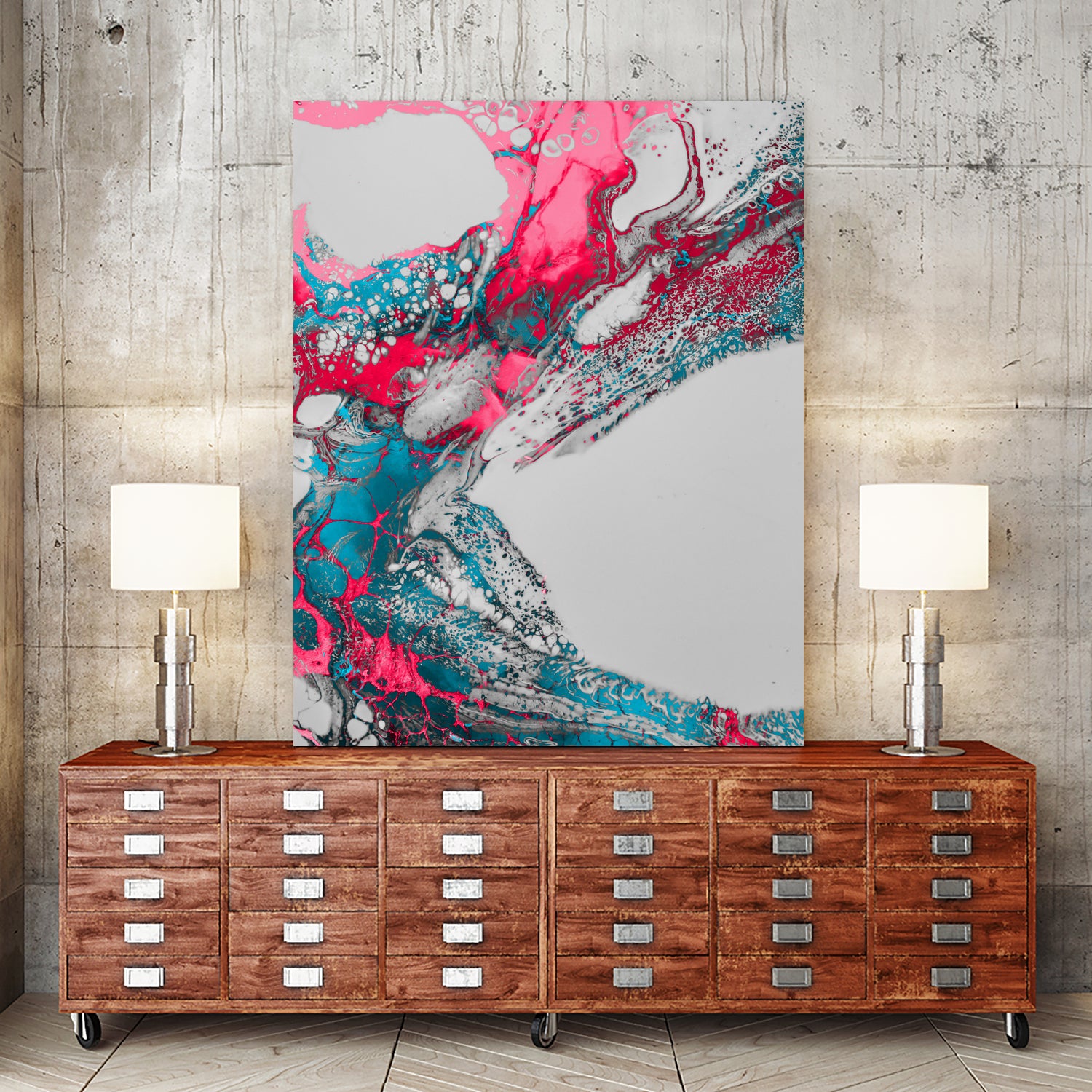 Zahb by Dorian Legret on GIANT ART - blue digital painting