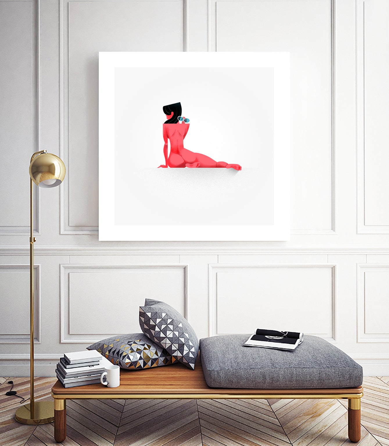 RED Pinup / 02 by Olivier Danchin on GIANT ART - red character design