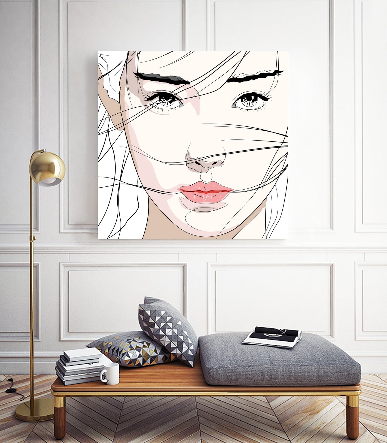 Under The Mask by Yuichi Suzuki on GIANT ART - white vector illustration