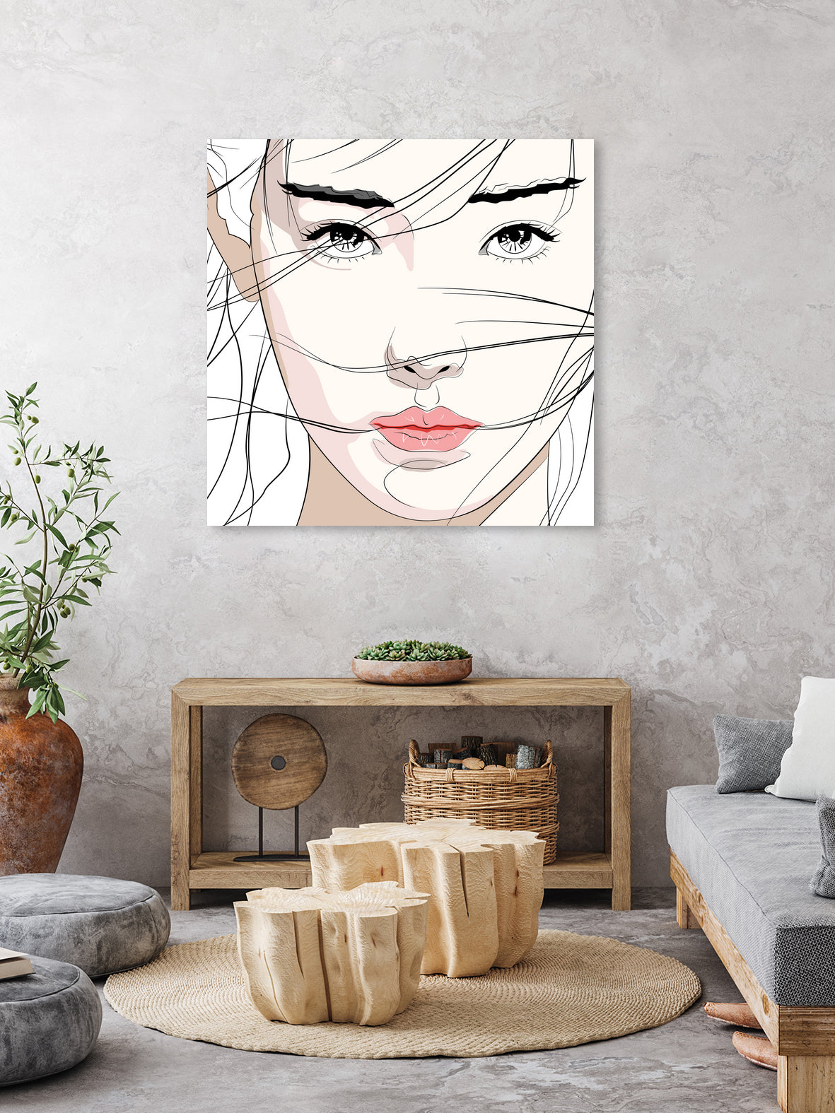 Under The Mask by Yuichi Suzuki on GIANT ART - white vector illustration